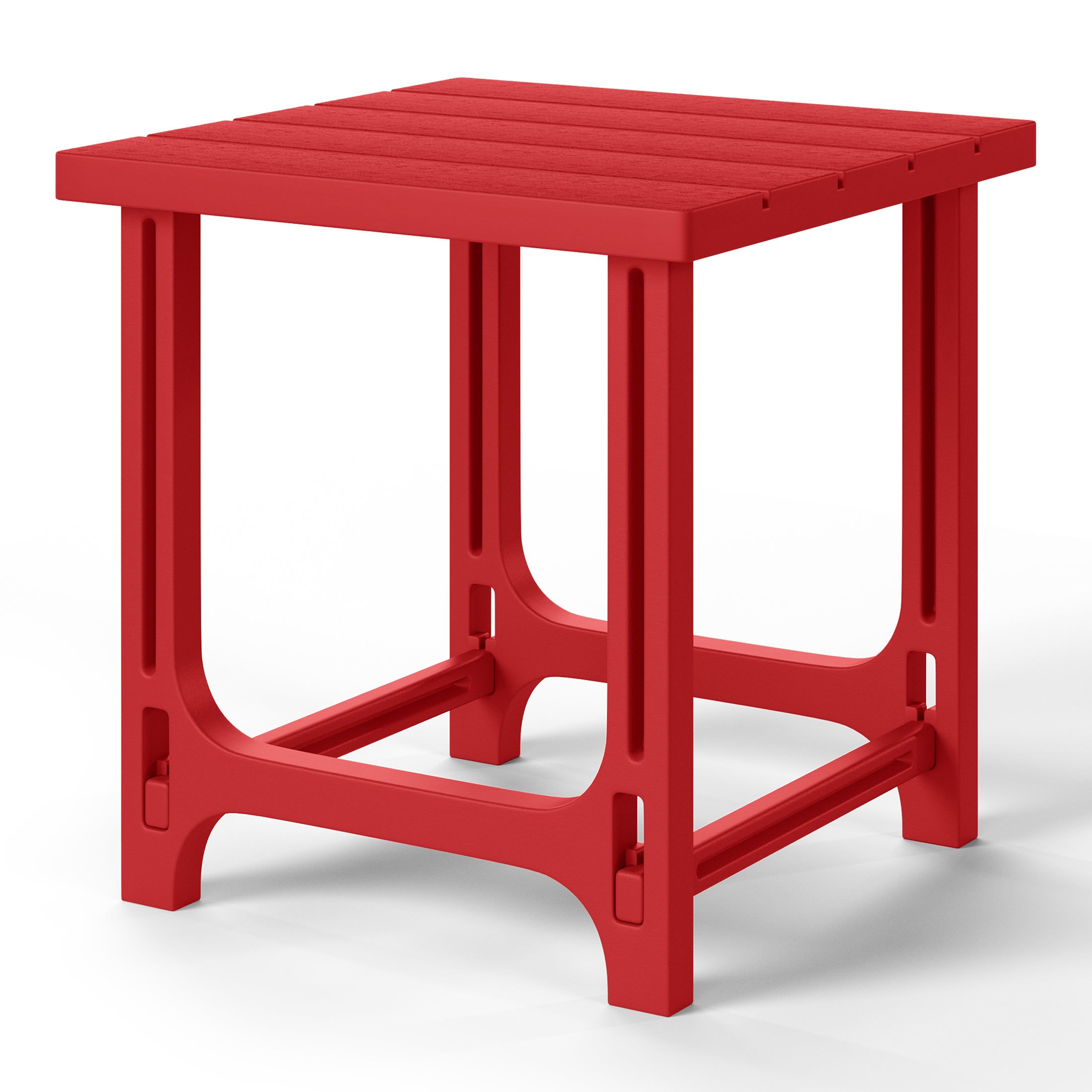 Cayman Outdoor 18" HDPE Square Adirondack Patio Side Table