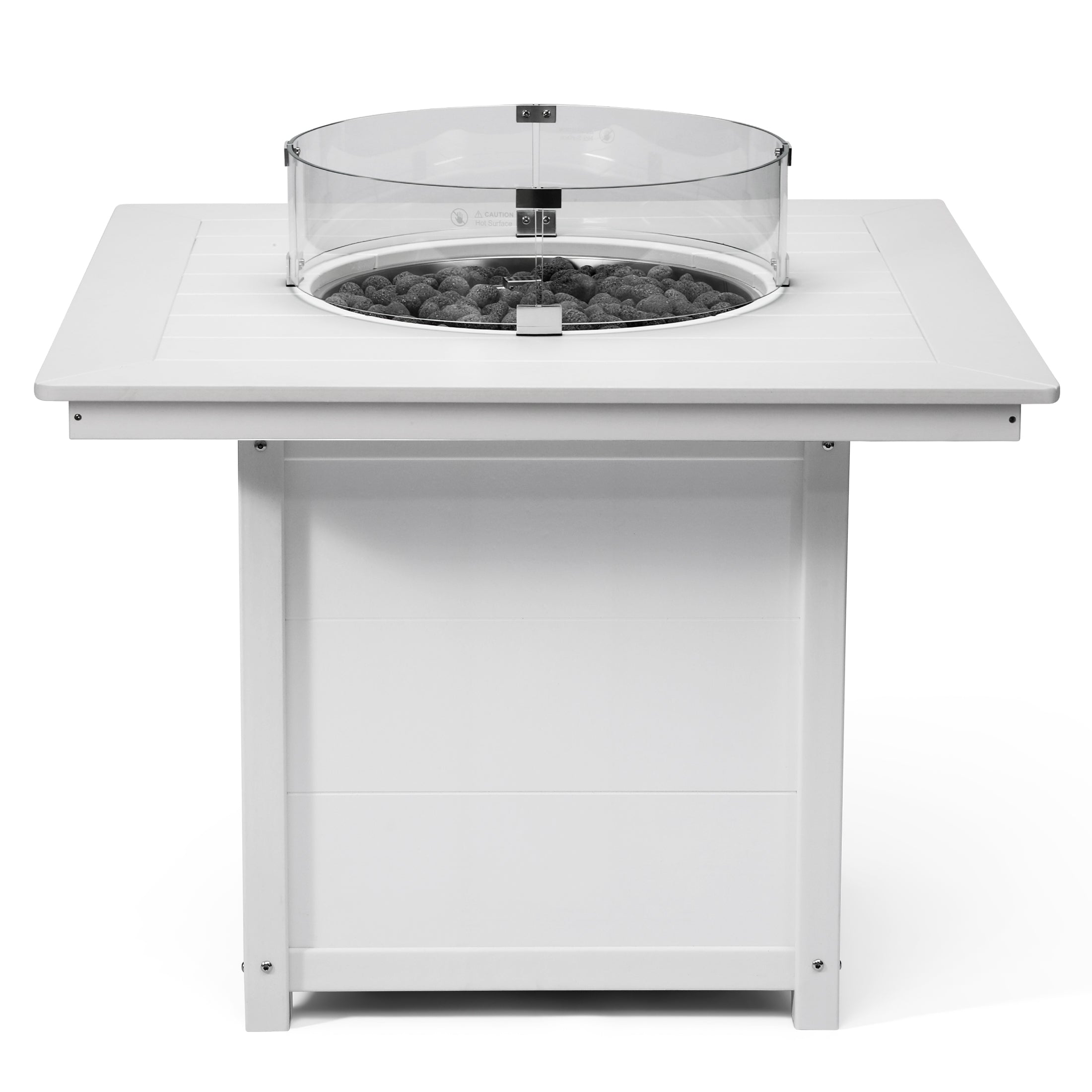 Sol Modern Outdoor Patio Propane 42" Square Fire Pit Table