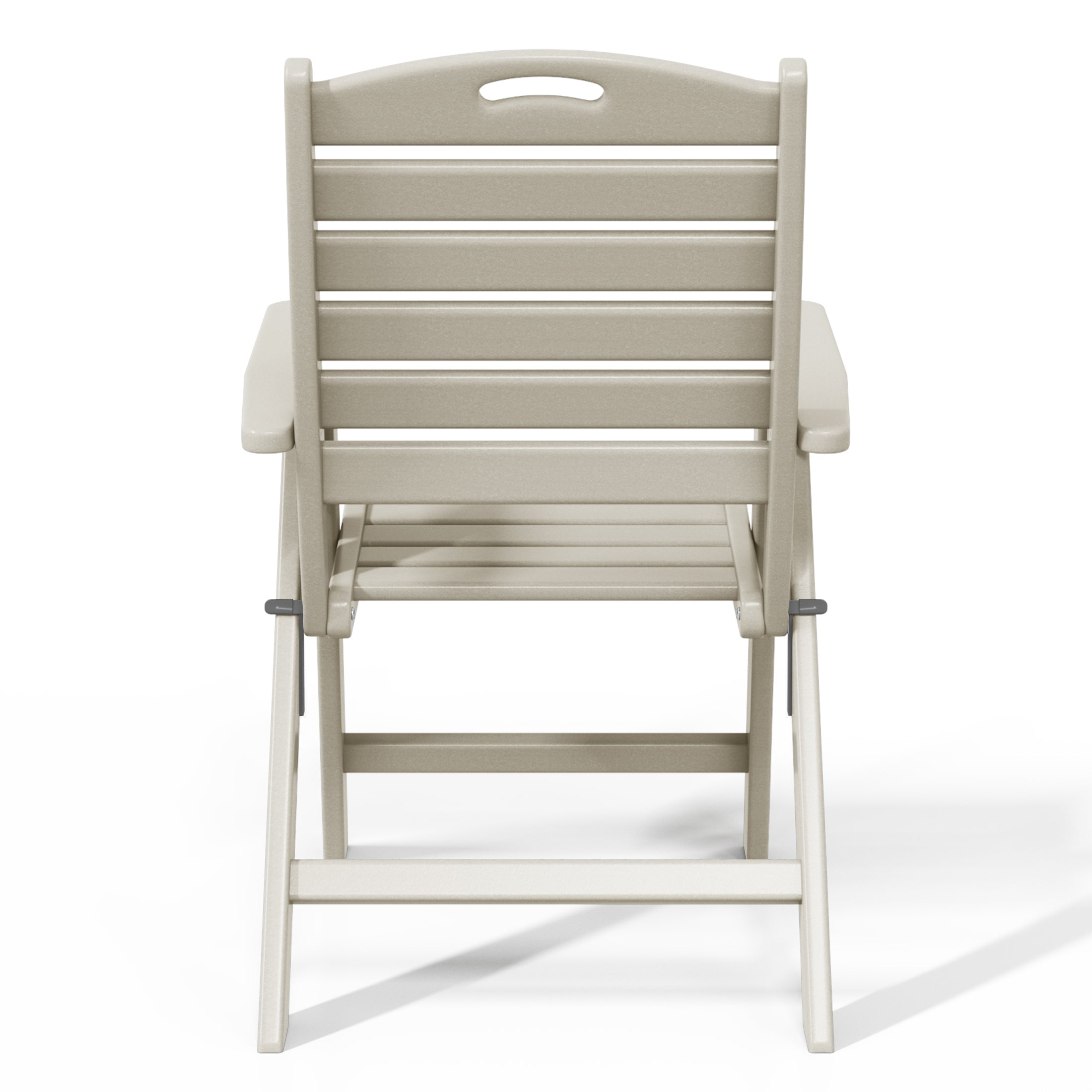 Paradise 7-Piece HDPE Rectangular Patio Dining Table Set with Foldable Chairs