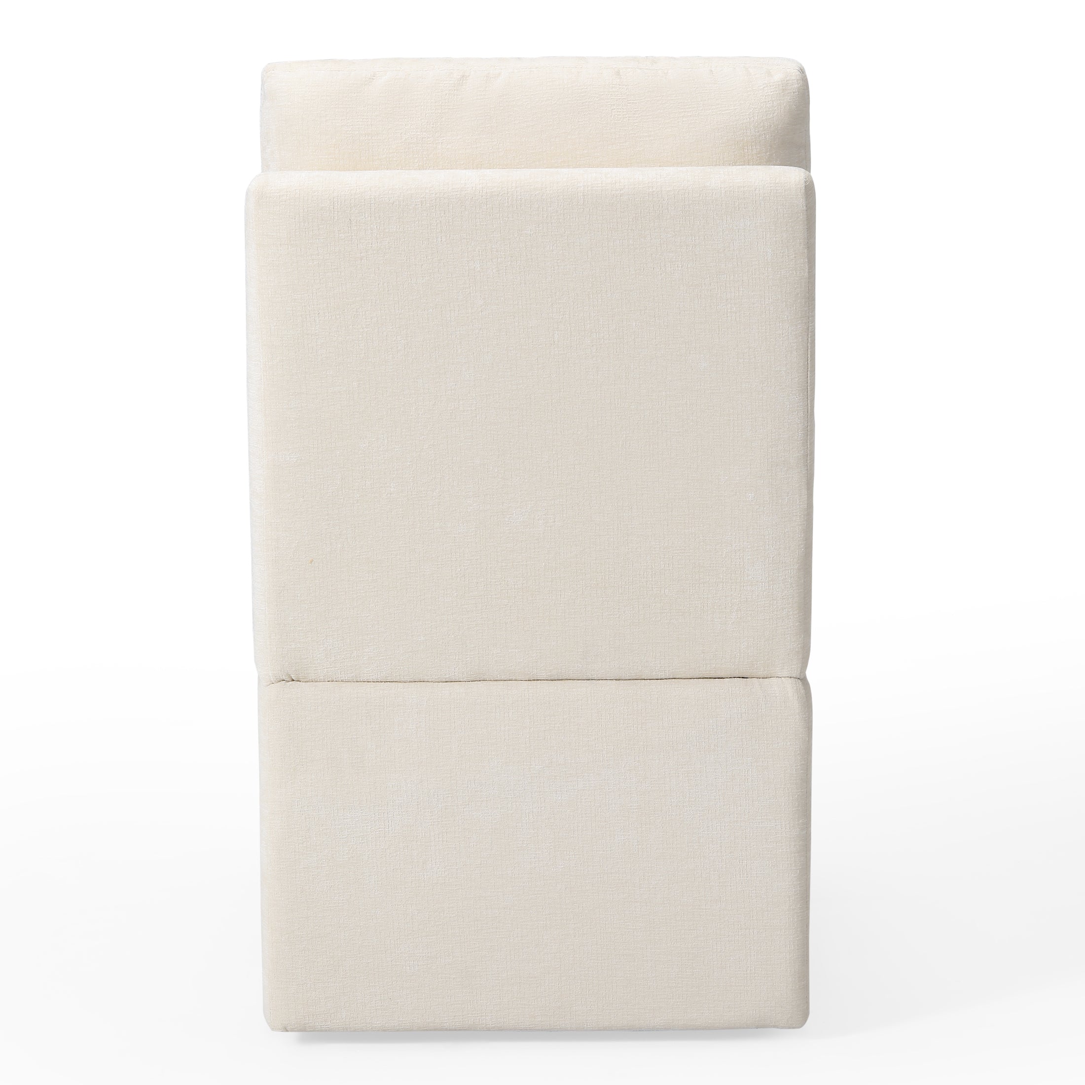 Danburry Modern Upholstered Chenille Armless Dining Chairs With Casters (Set of 4)