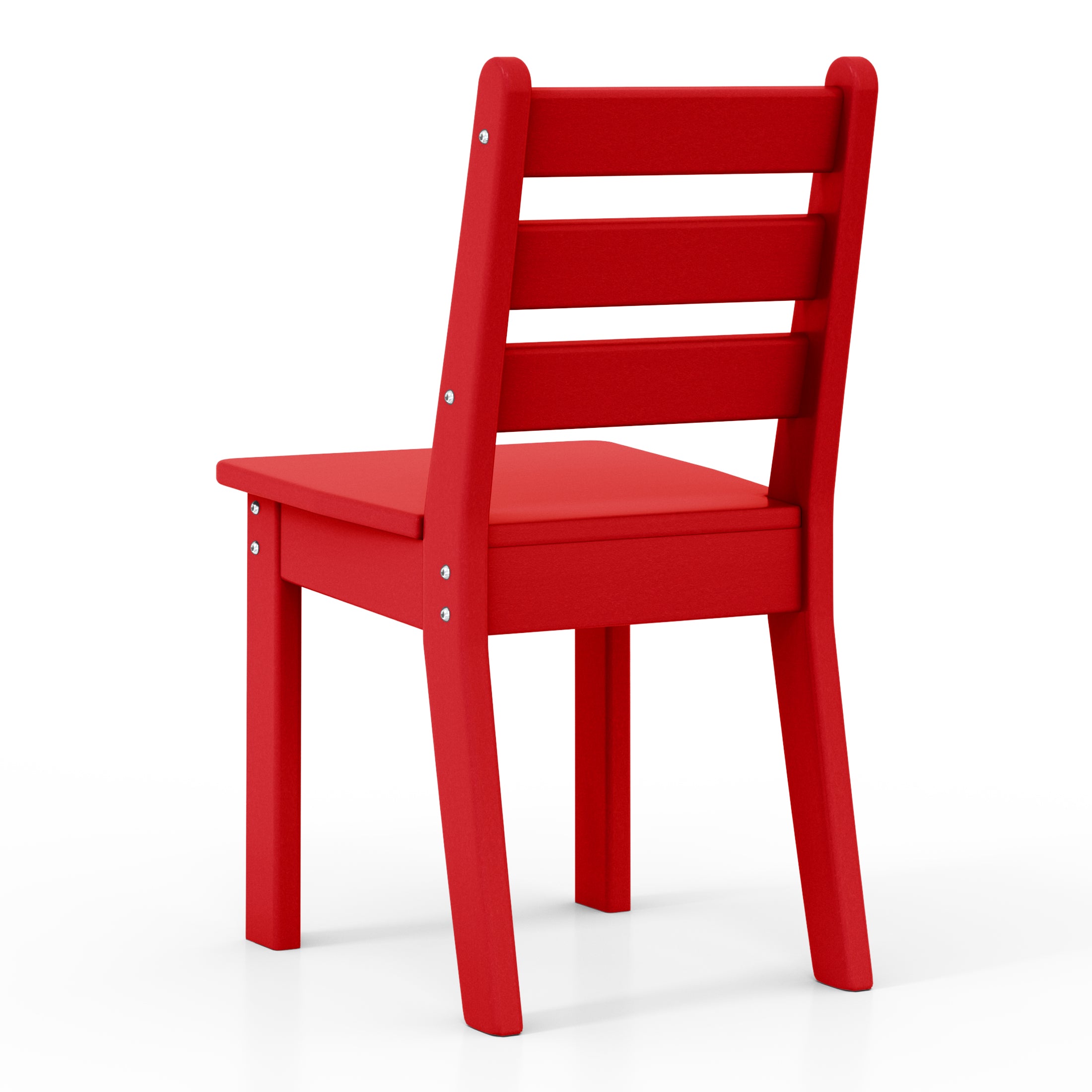 Playhouse Outdoor HDPE Kids Plastic Toddler Dining Chair (Set of Two)