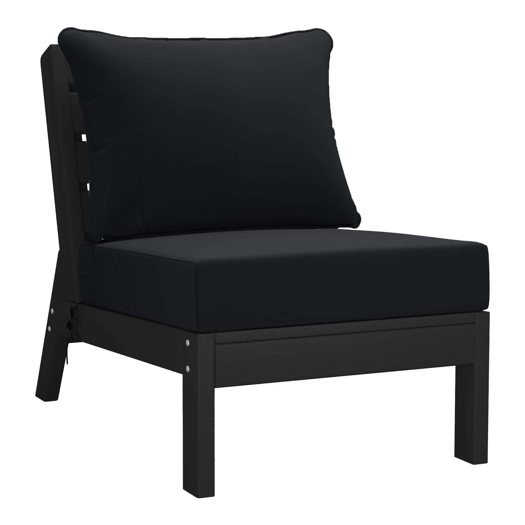 Portsmouth Outdoor Patio HDPE Sectional Sofa with Patio Cushions
