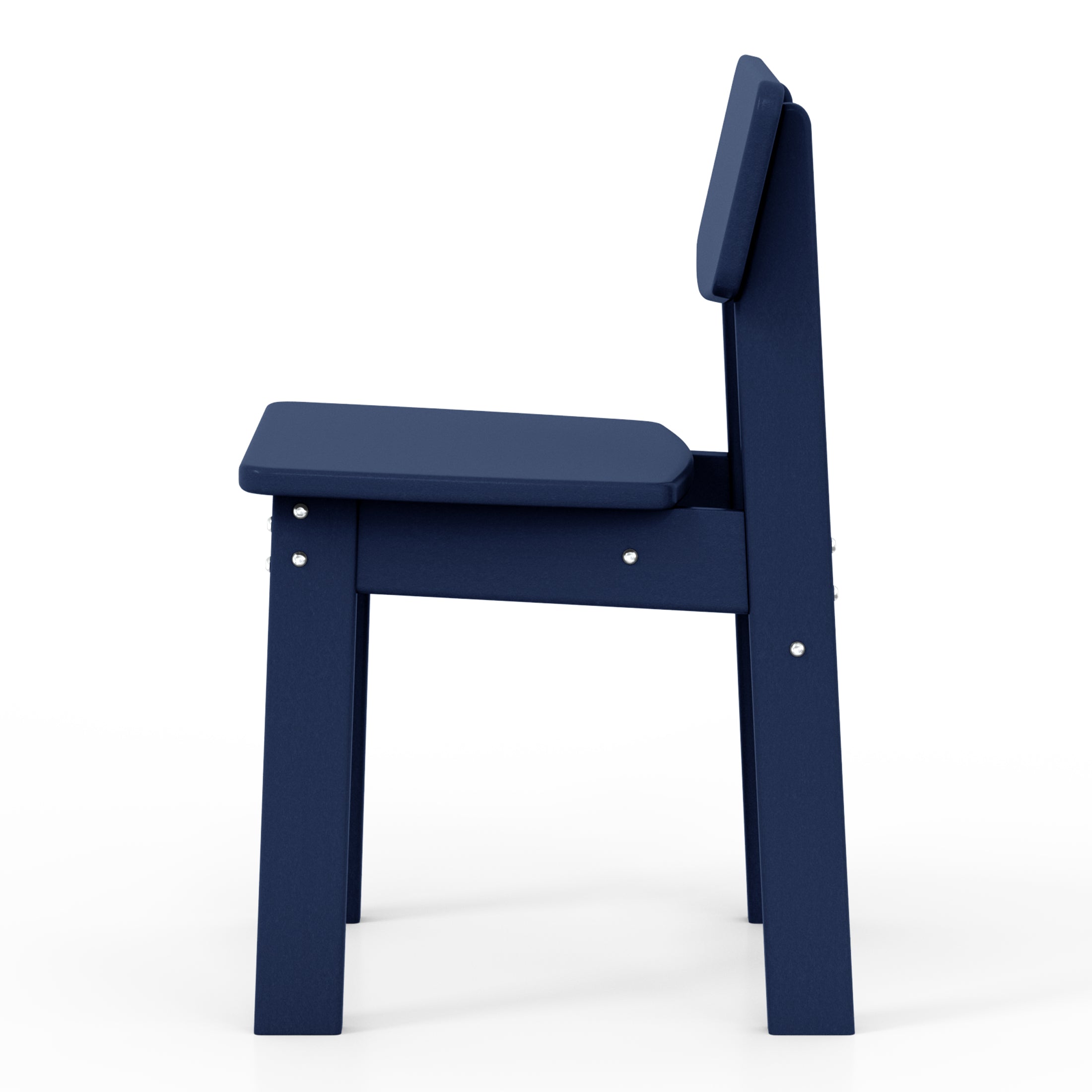 Little Explorers Outdoor HDPE Kids Modern Plastic Toddler Dining Chairs (Set of Two)