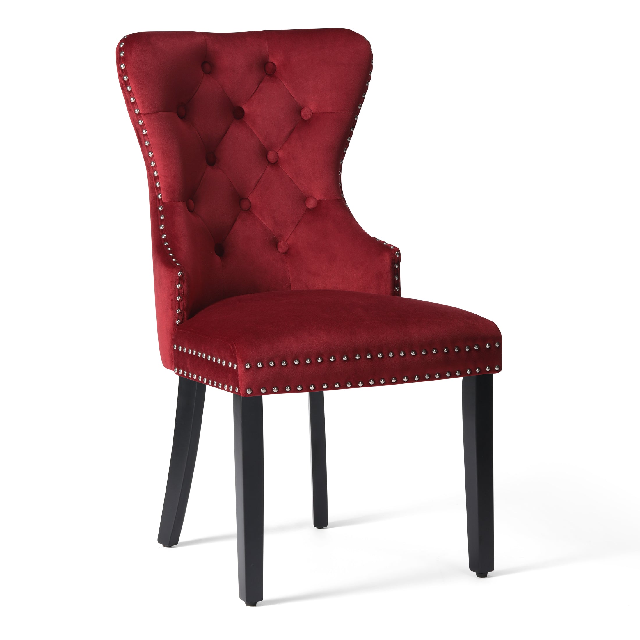 Hank Velvet Upholstered Tufted Dining Chairs (Set of 6)