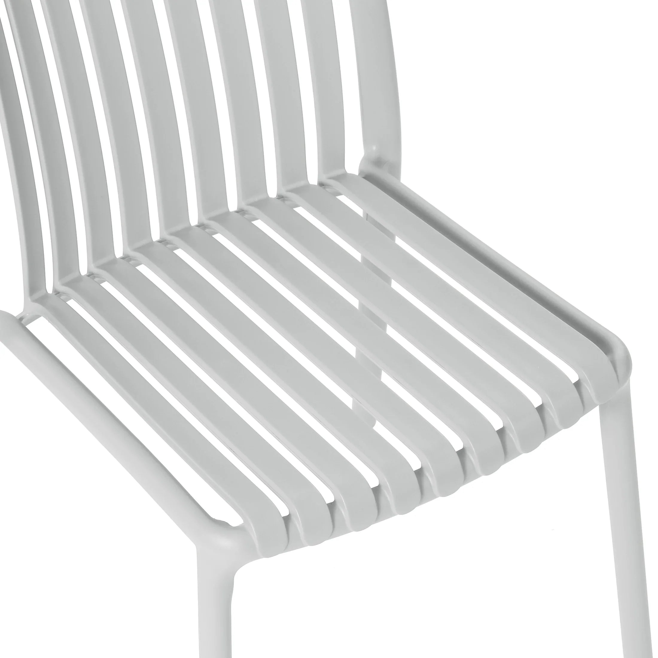 Sunshine Outdoor Stackable Polypropylene Plastic Dining Side Chairs (Set of 2)