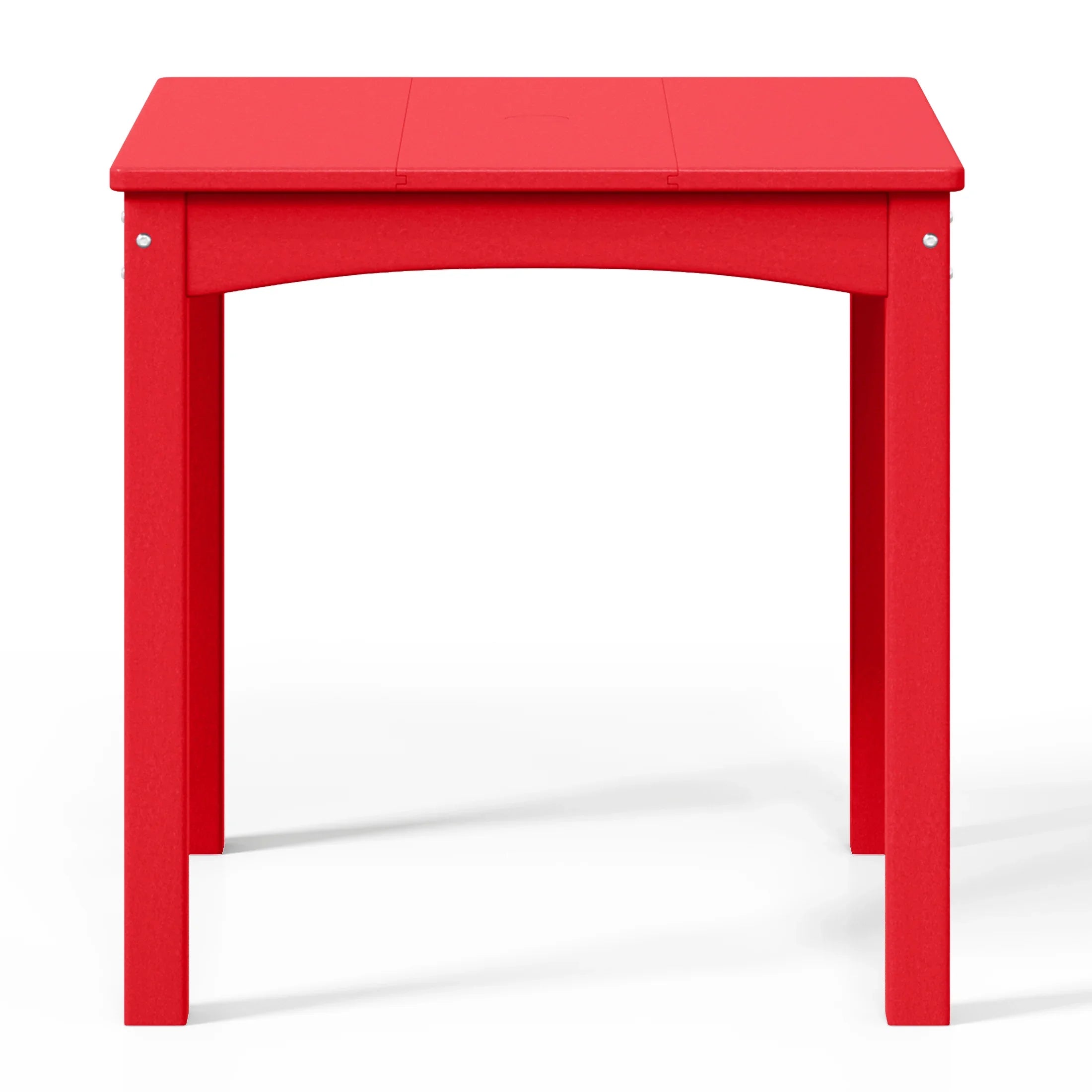 Playhouse Kids 24" Wide HDPE Plastic Childrens Square Dinner Table