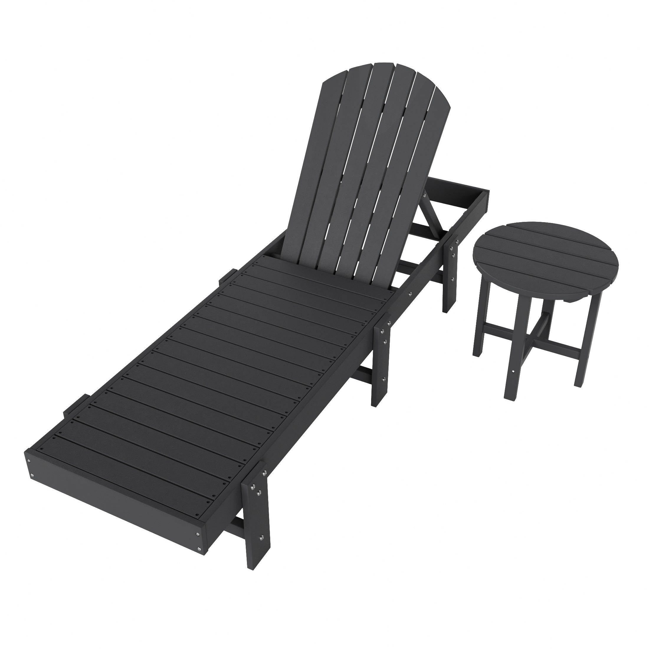 Portside 2 Piece Poly Reclining Chaise Lounge