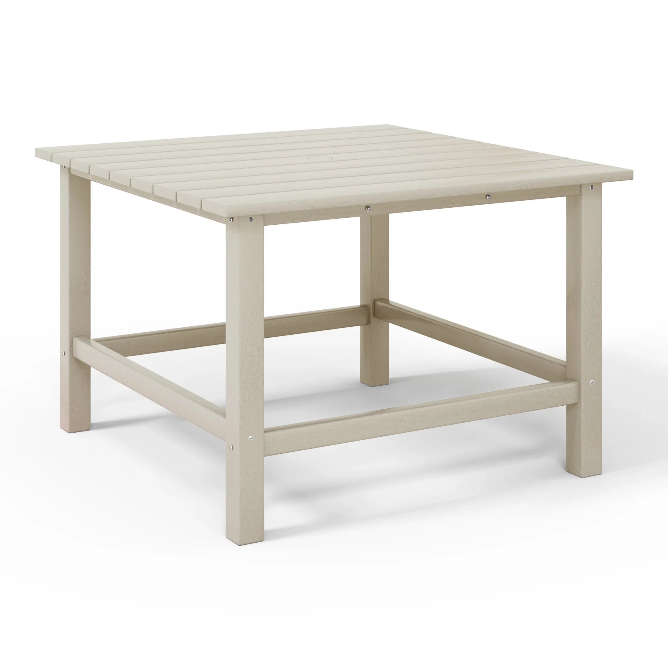 Paradise Kids Outdoor Patio Furniture HDPE 30" Wide Square Dining Table