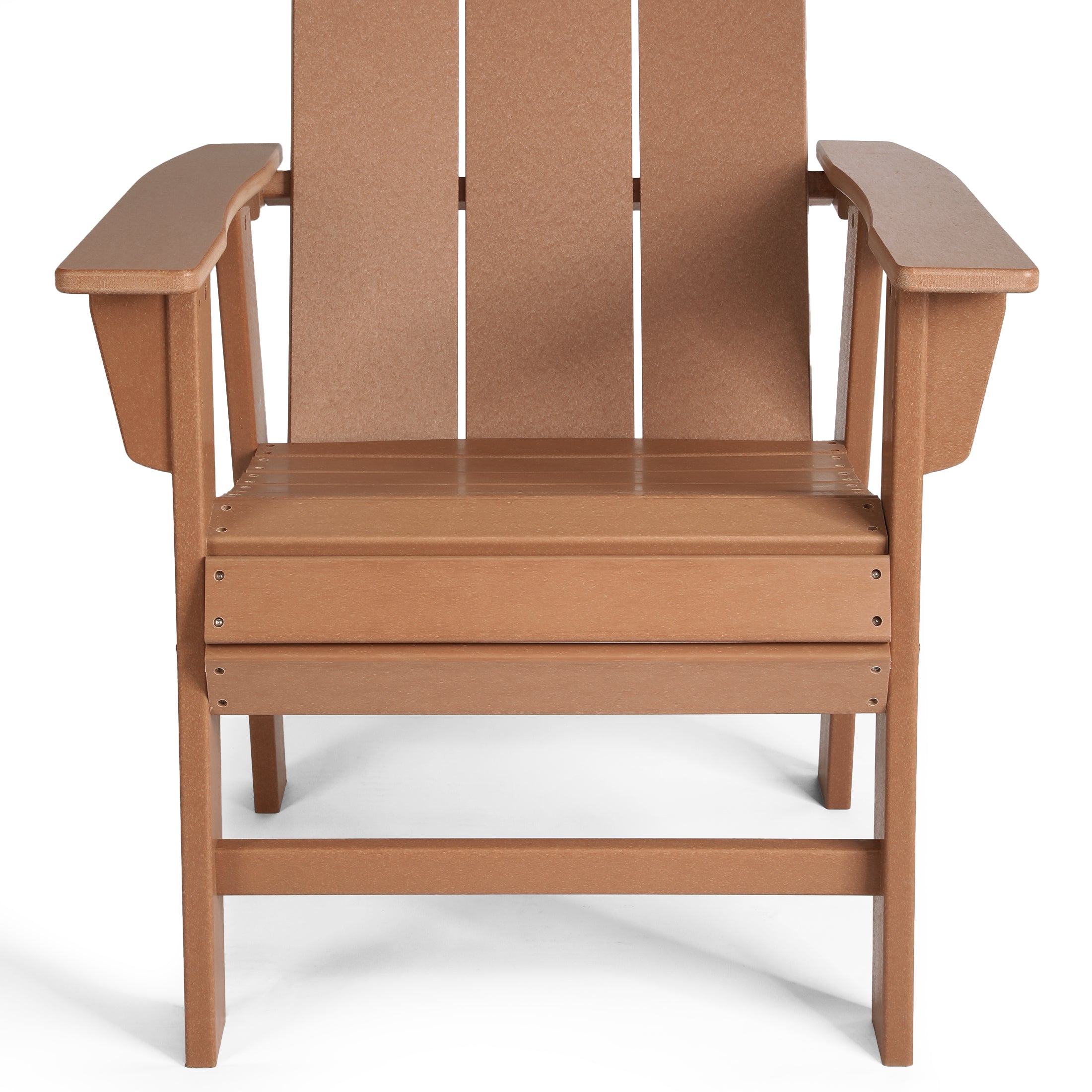 Palms Outdoor Patio HDPE Plastic Modern Adirondack Dining Chairs (Set of 2)
