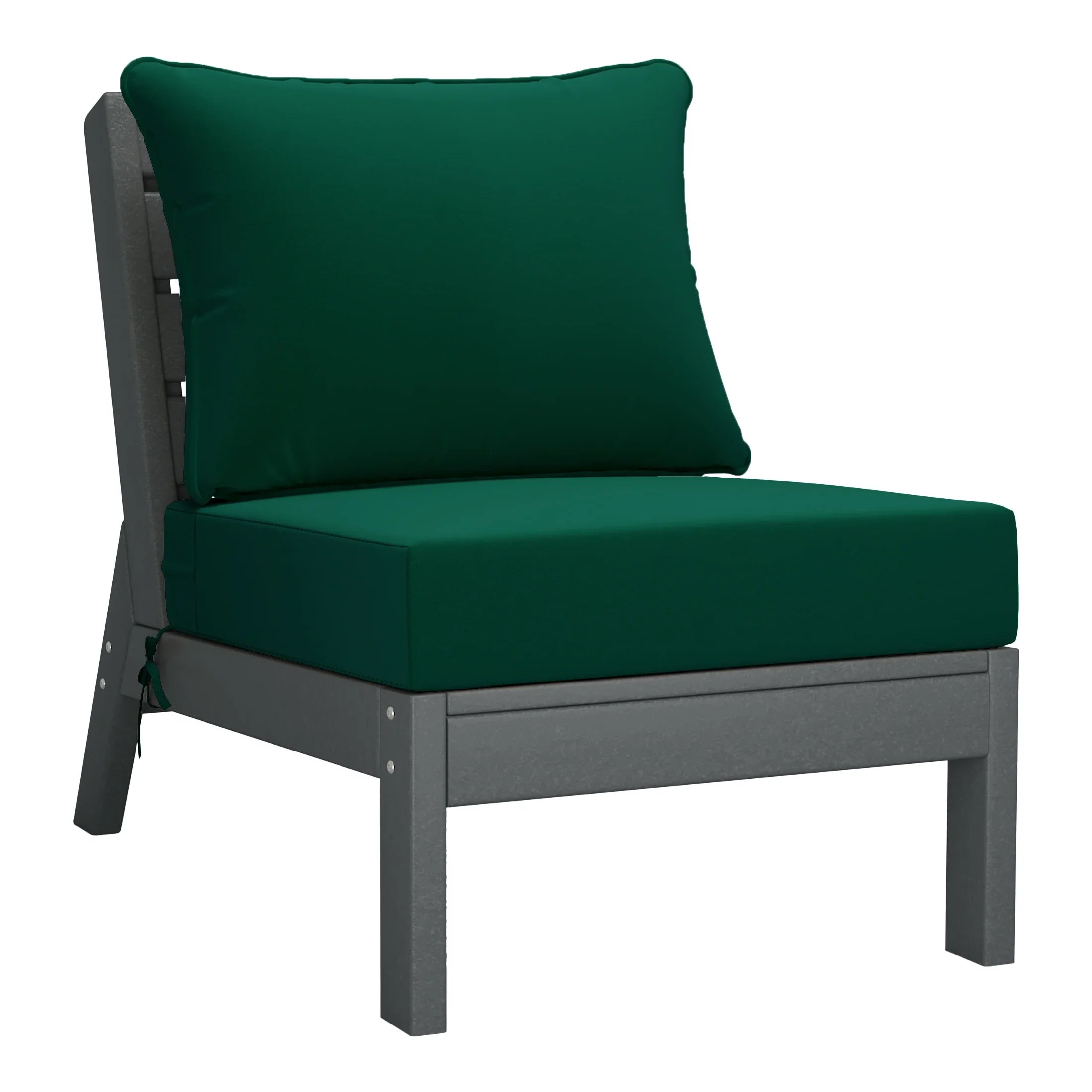 Portsmouth Outdoor Patio HDPE Sectional Sofa with Patio Cushions