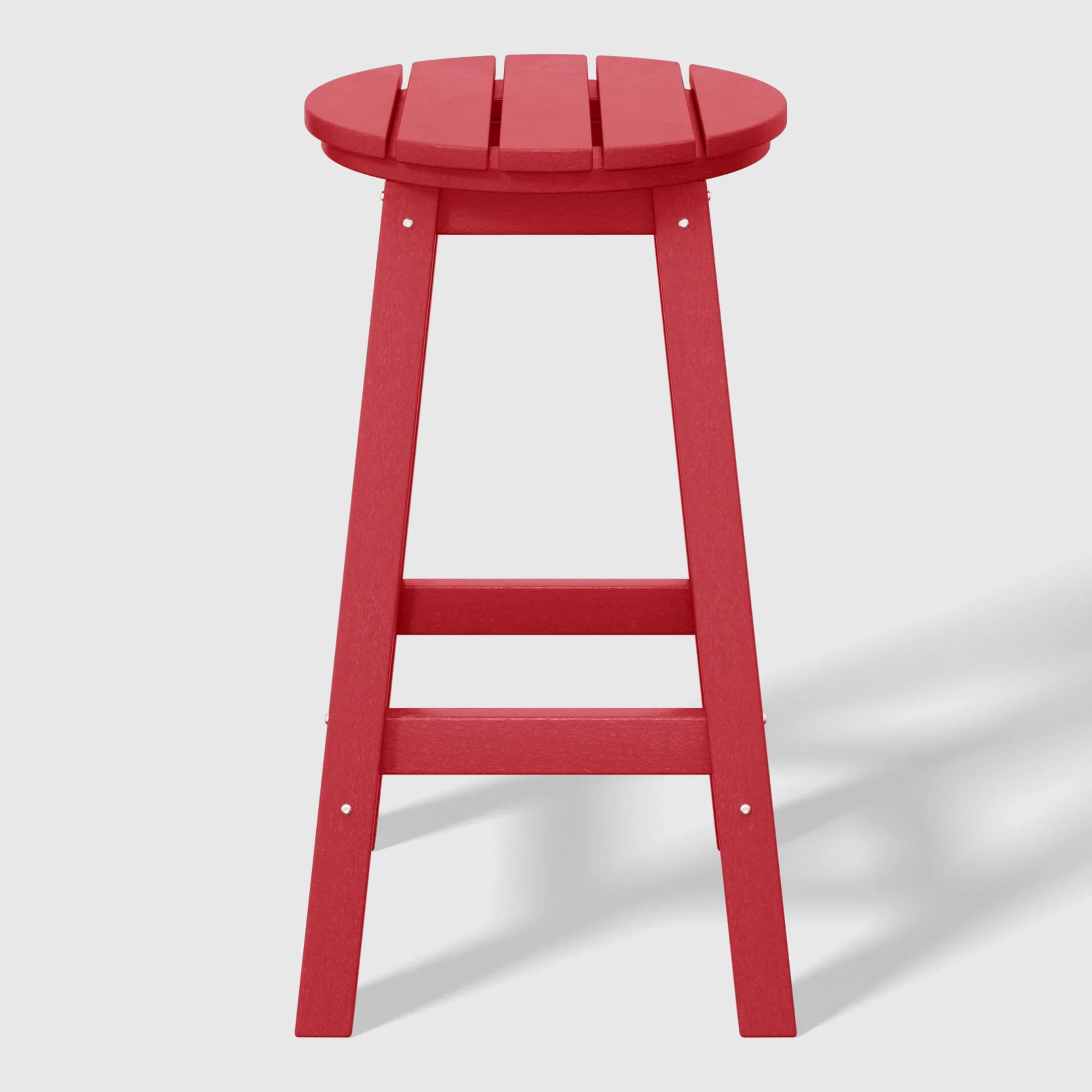 Paradise 24" HDPE Outdoor Patio Round Counter Height Bar Stool