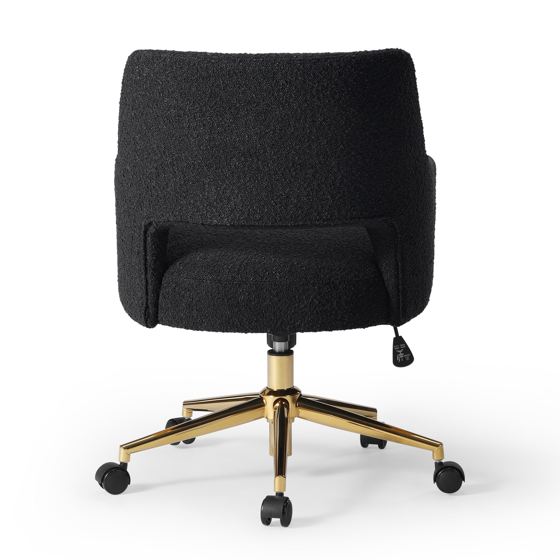 Amélie Mid-Century Modern Swivel Office Vanity Chair with Wheels