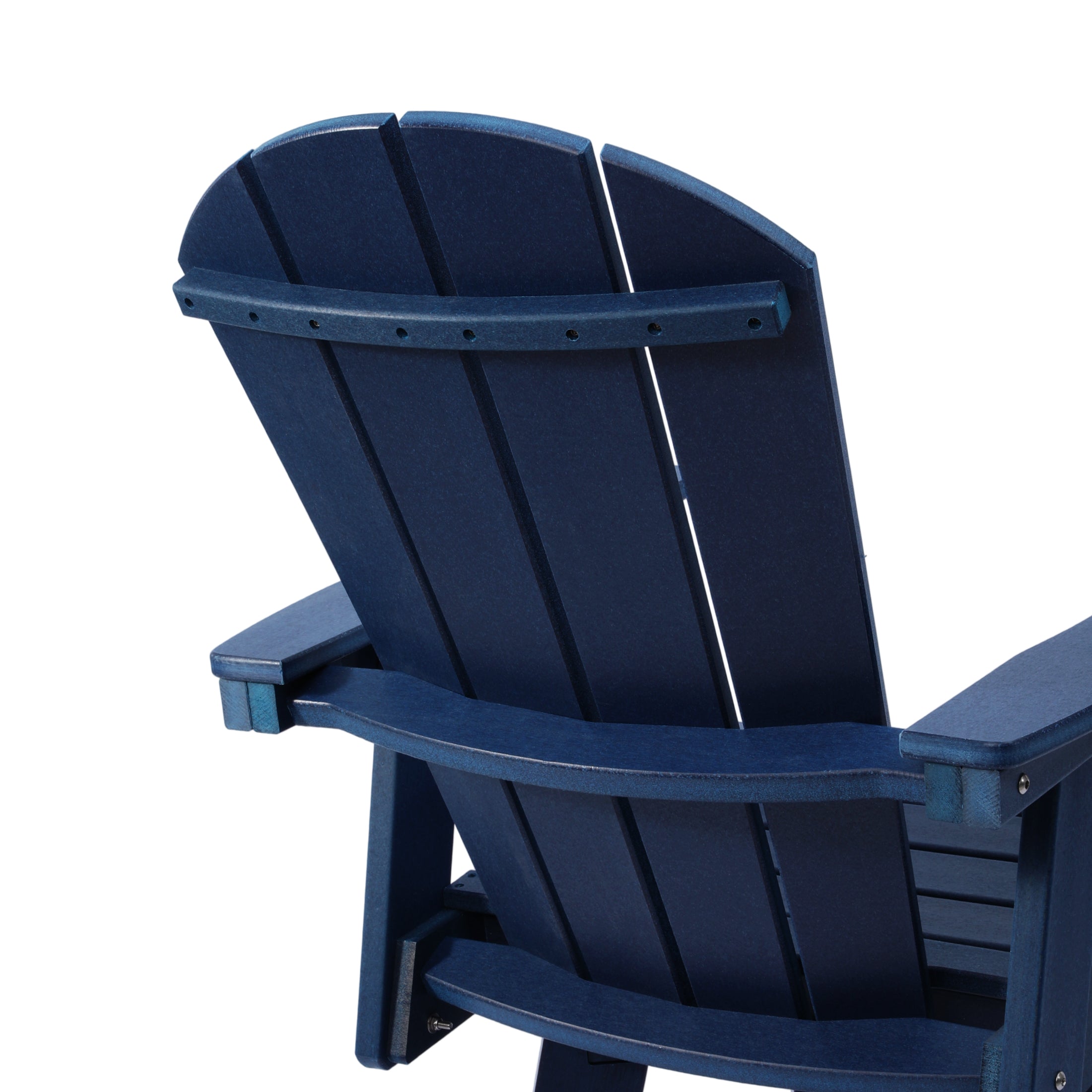 Paradise Outdoor HDPE Tall Adirondack Counter Height Bar Chair With Cup Holder