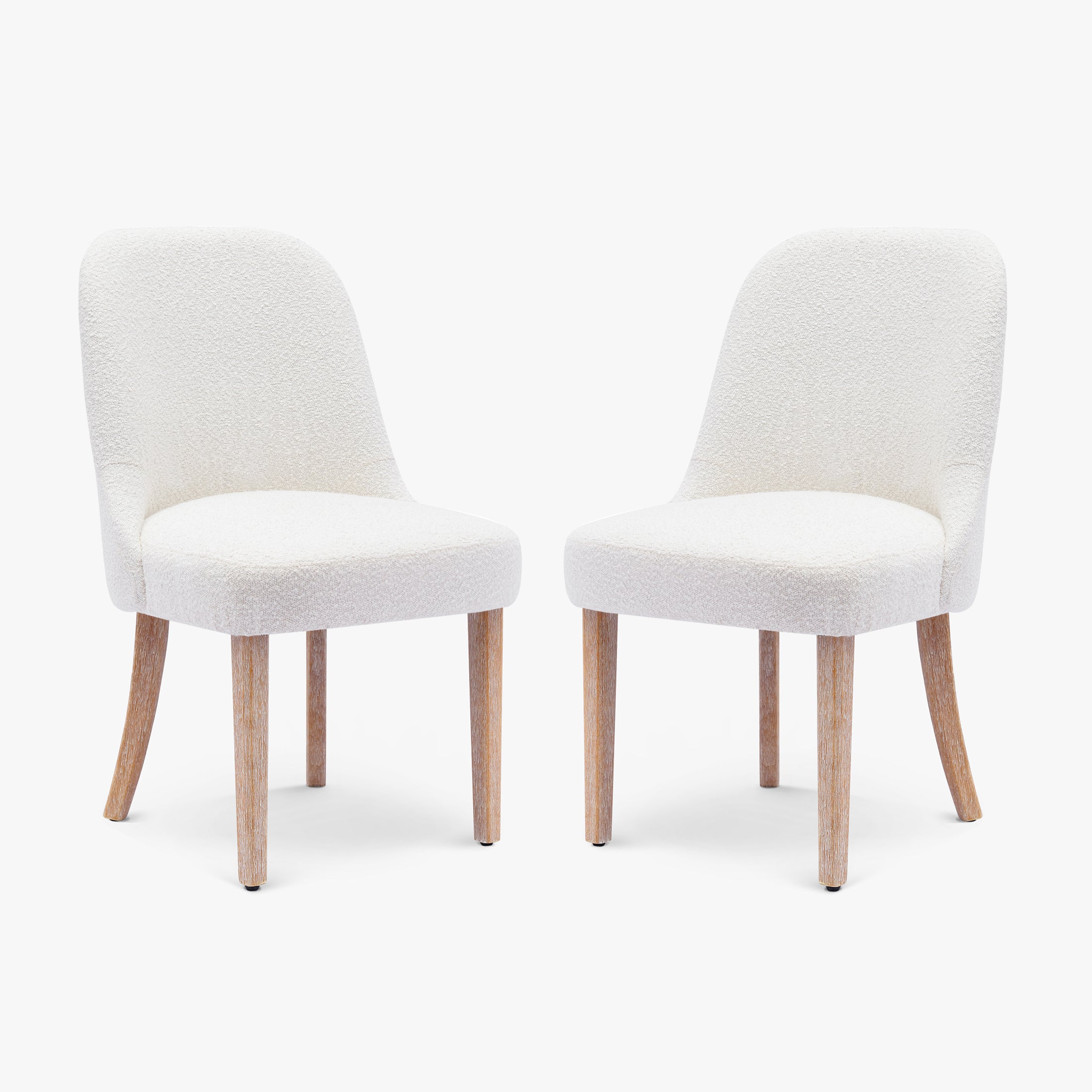 Amélie Mid-Century Modern Upholstered Boucle Dining Chair