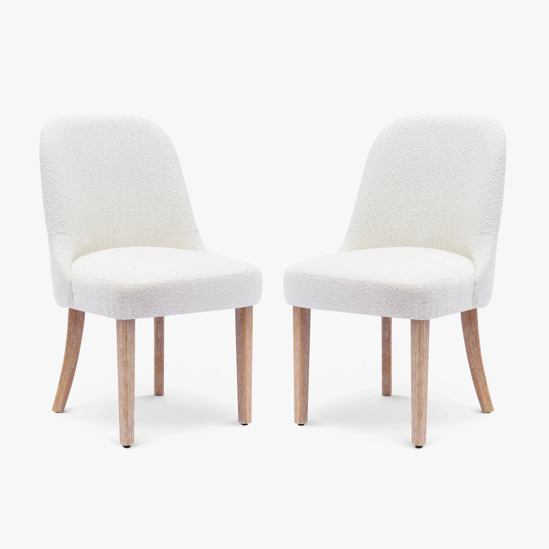 Amélie Mid-Century Modern Upholstered Boucle Dining Chair
