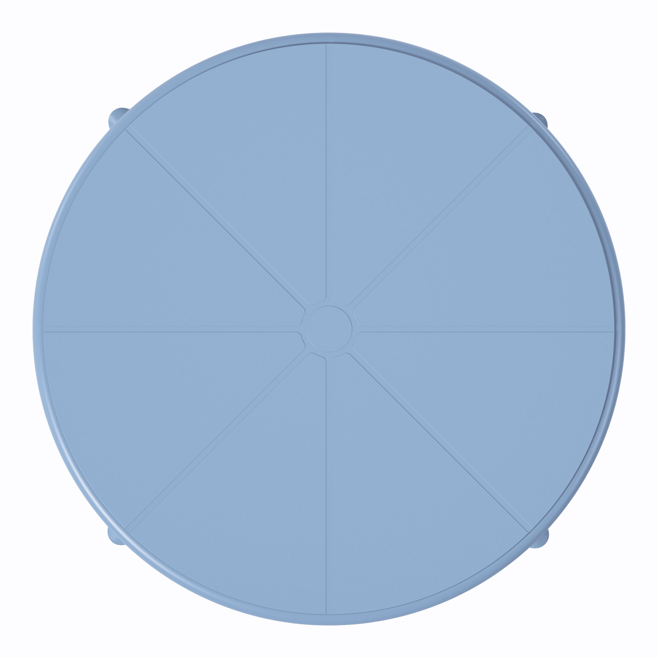 Sunshine 23.5" Outdoor Polypropylene Resin Round Patio Bistro Dining Table for 2