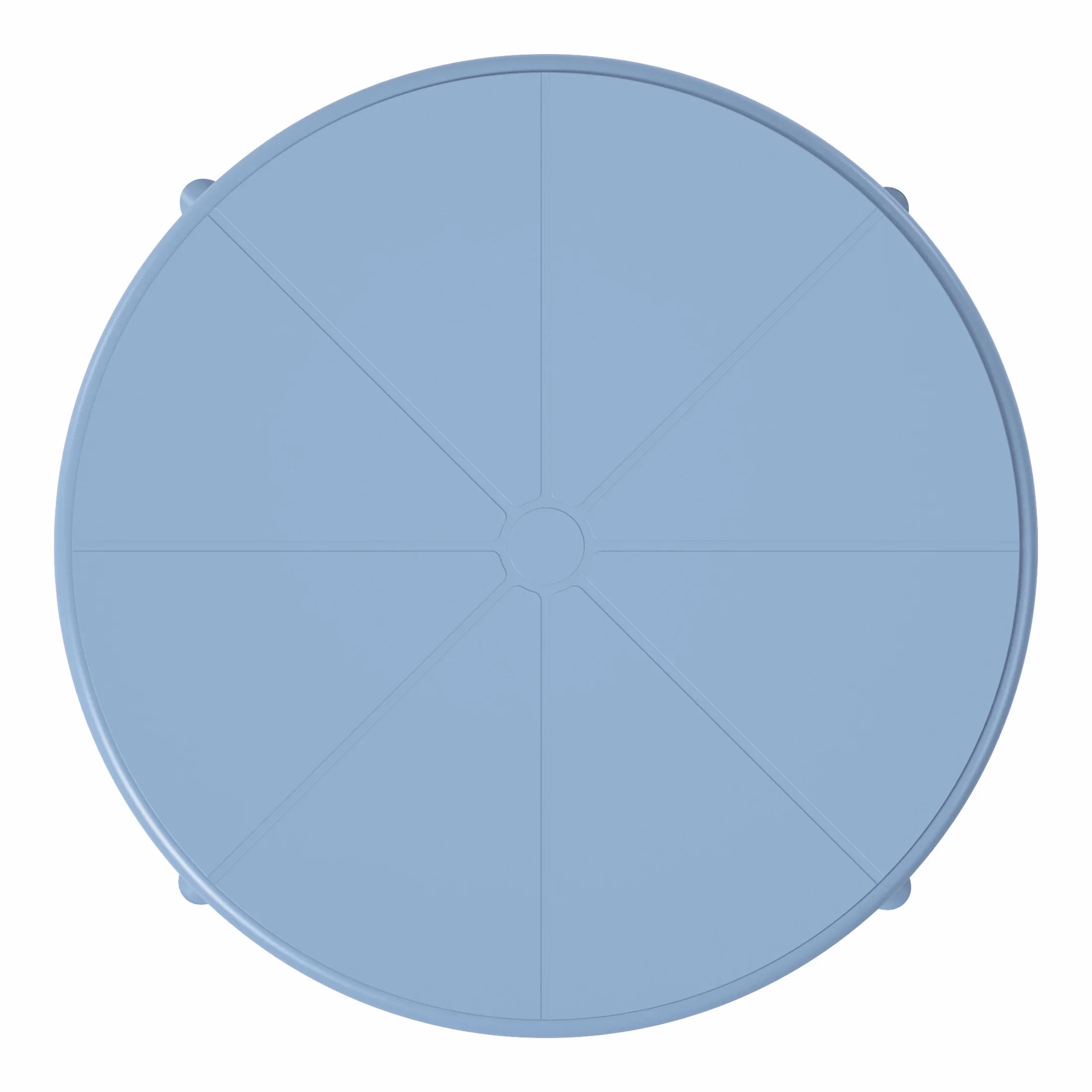 Sunshine 23.5" Outdoor Polypropylene Resin Round Patio Bistro Dining Table for 2