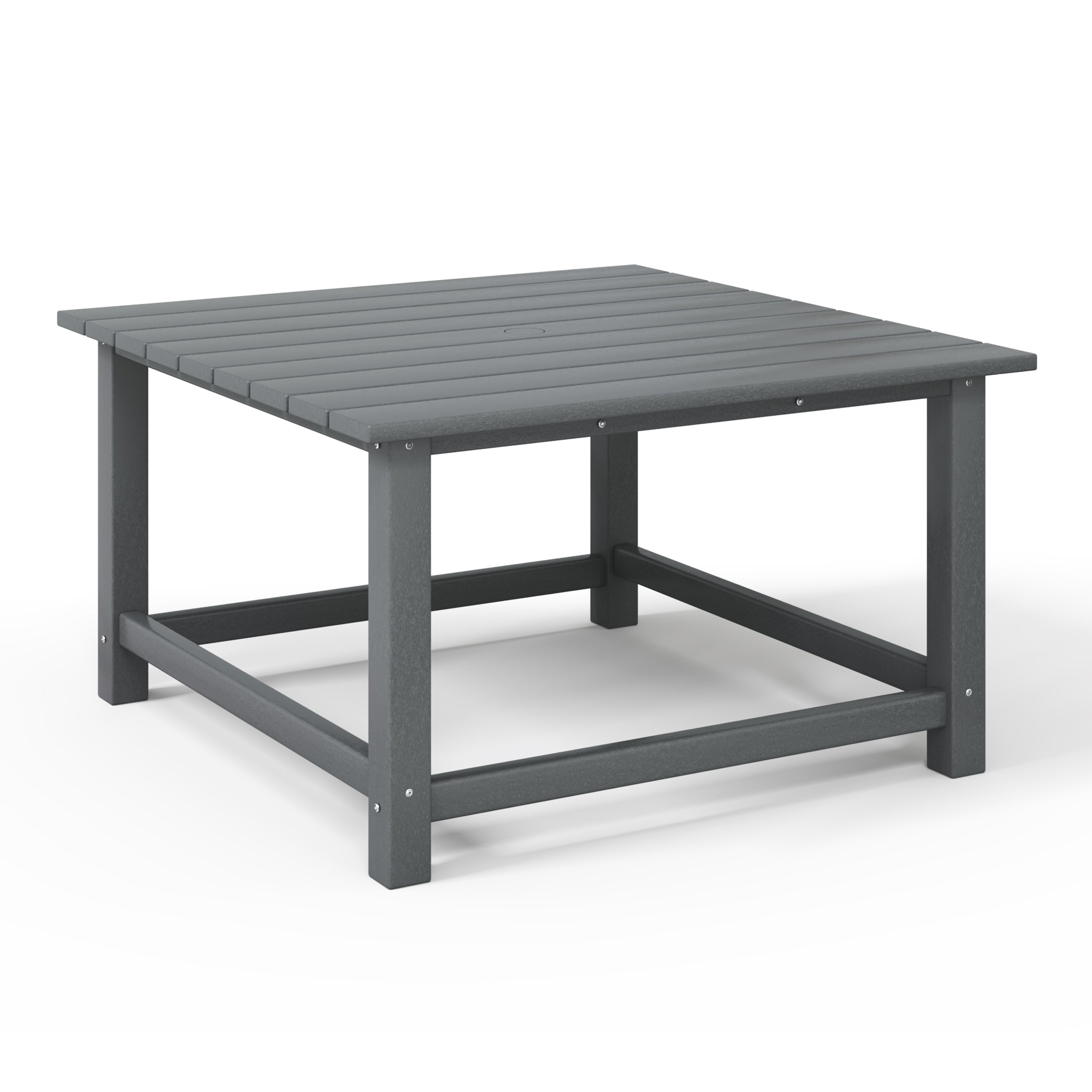 Paradise Low Outdoor HDPE Square Patio Coffee Table