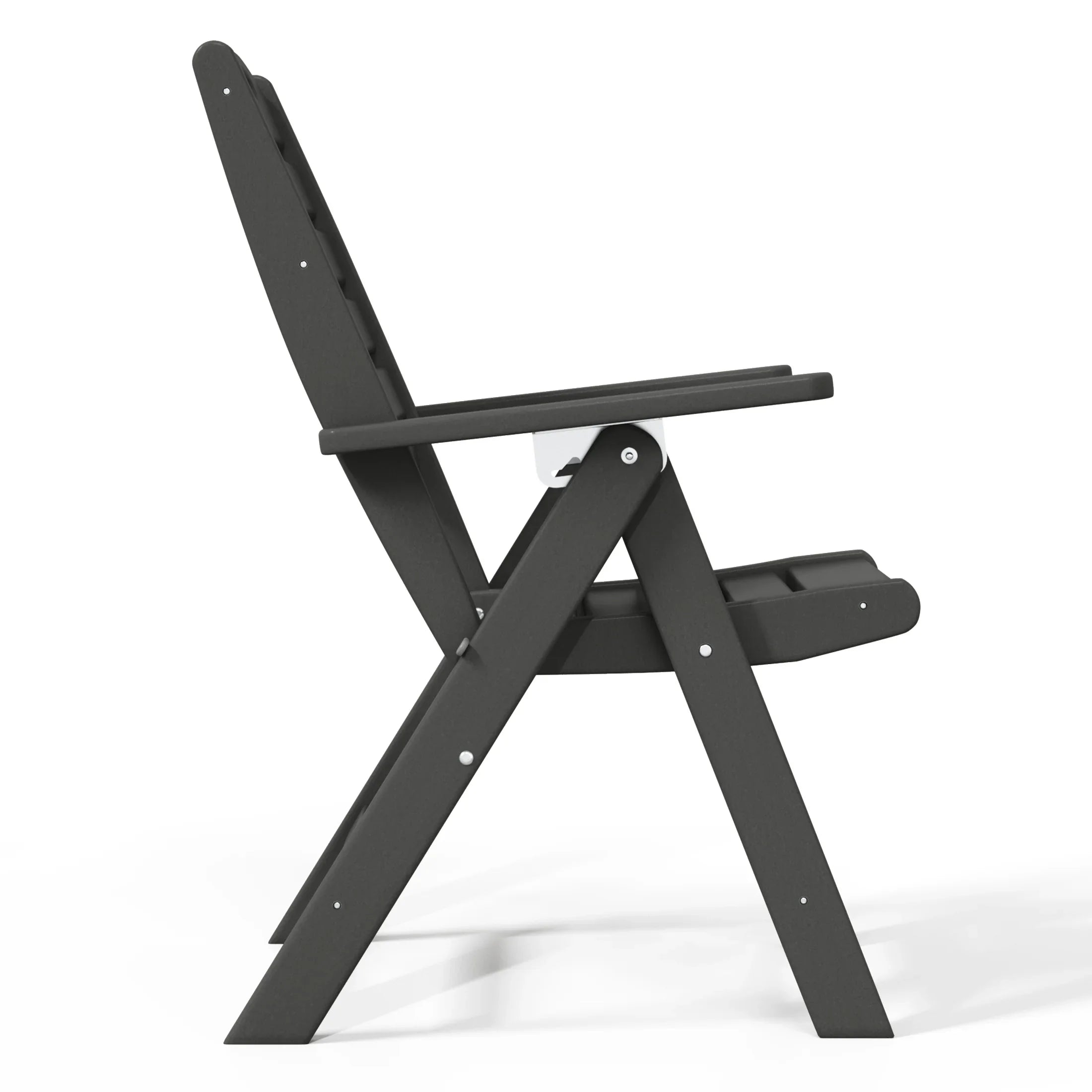 Cayman HDPE Adjustable Highback Folding Outdoor Patio Dining Chairs Set of 2