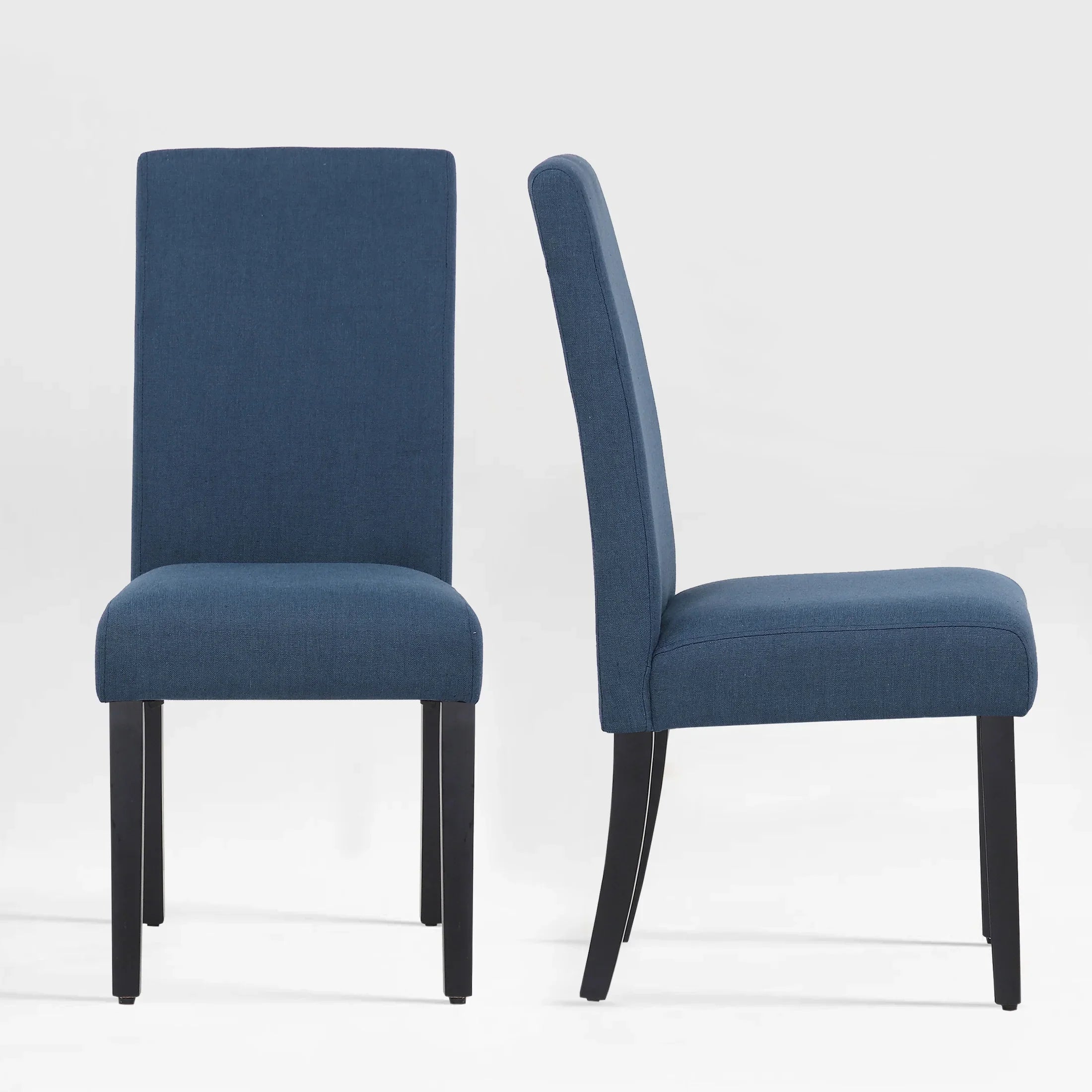 Adison Linen fabric tufted upholstered dining chairs ( 2 piece set )