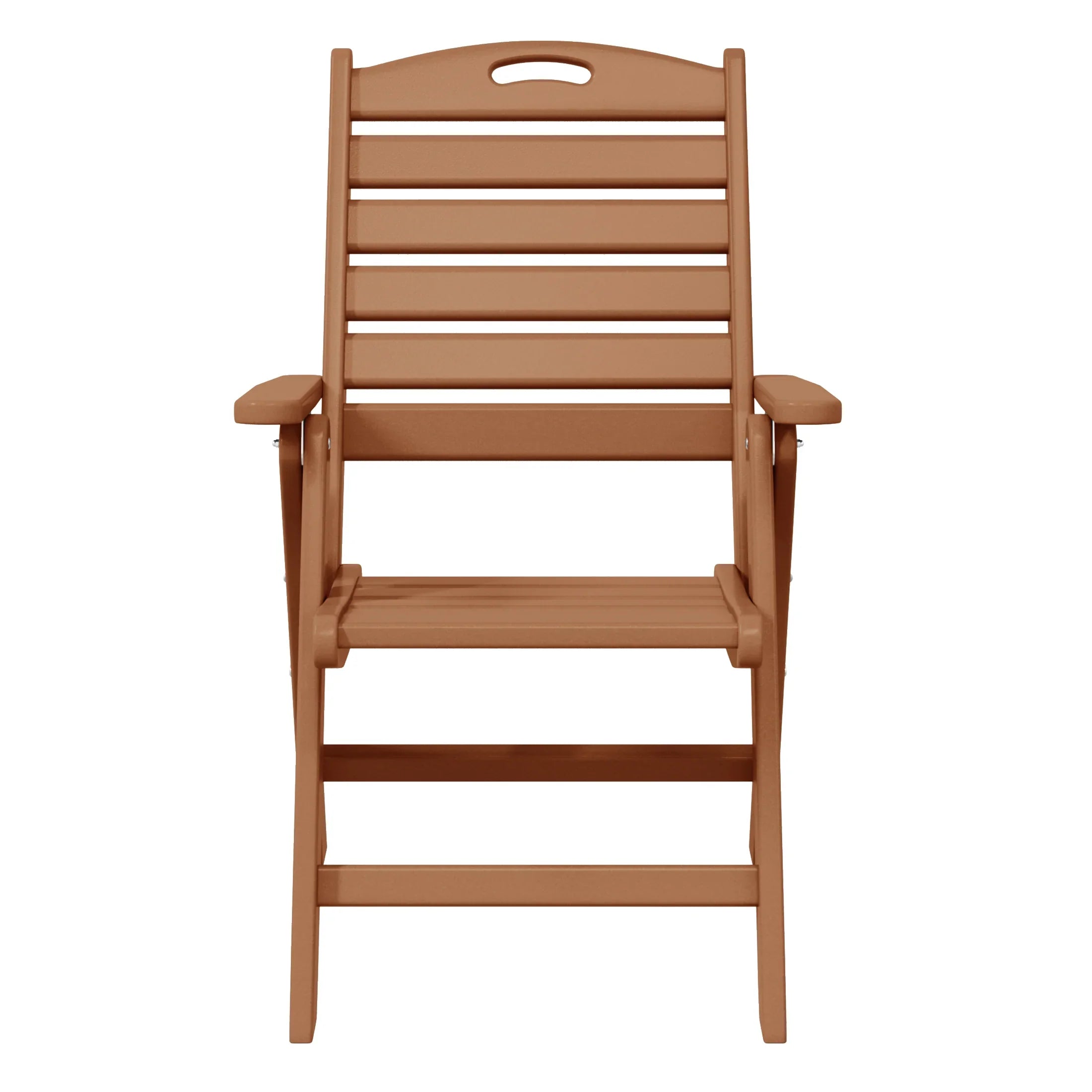Cayman HDPE Adjustable Highback Folding Outdoor Patio Dining Chairs Set of 2