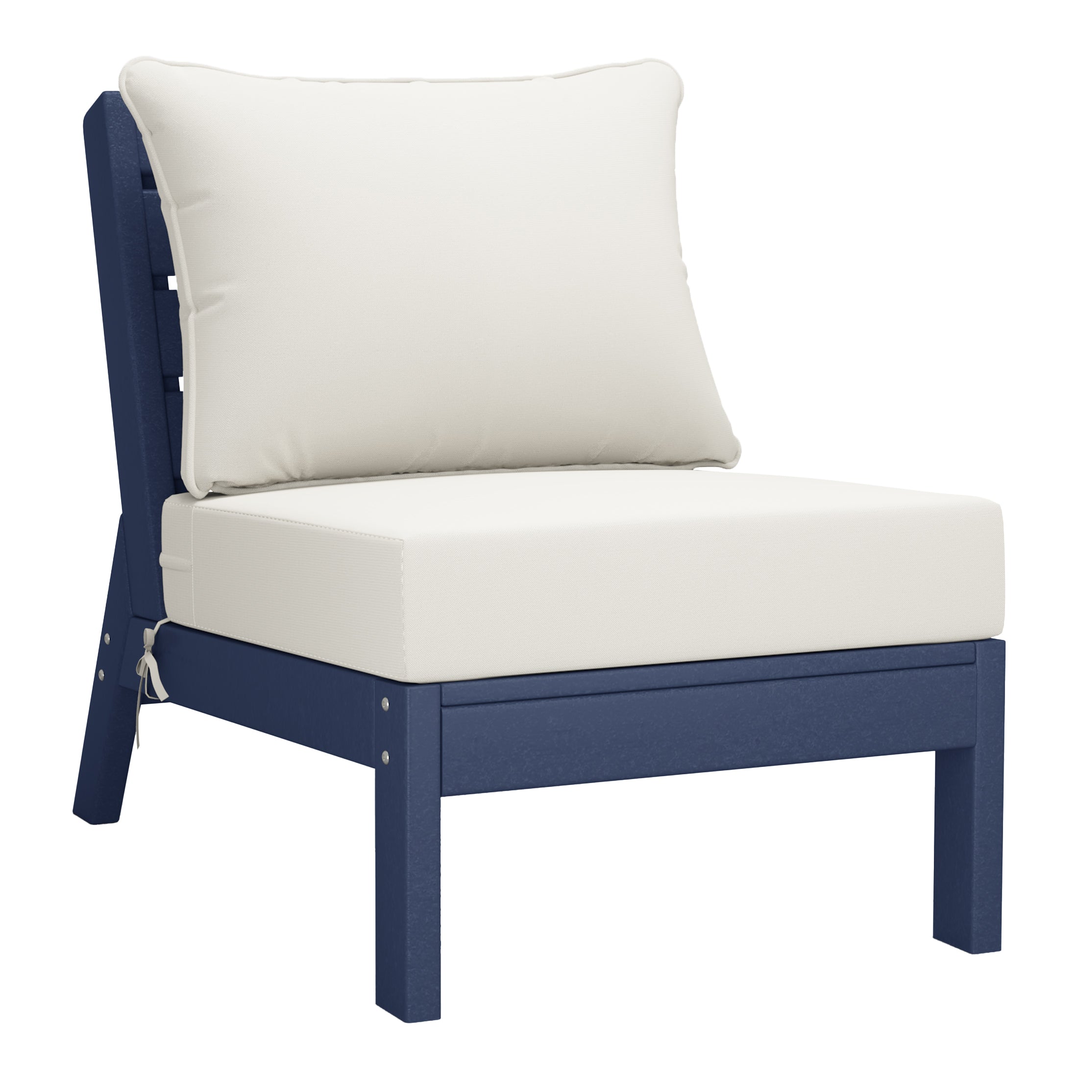 Portsmouth Outdoor Patio HDPE Sectional Sofa with Patio Cushions