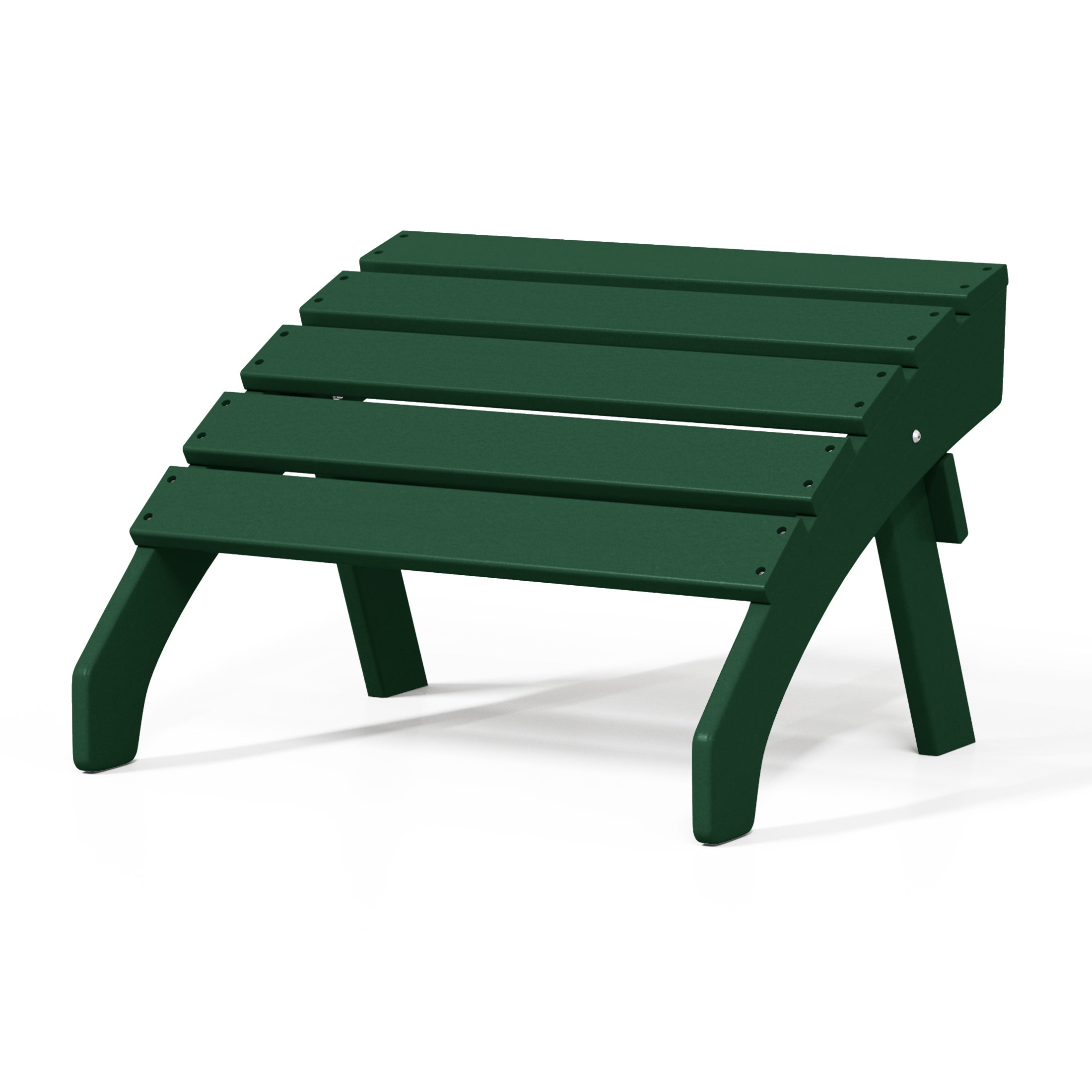 Portside Outdoor Patio HDPE Adirondack Ottoman Footrest