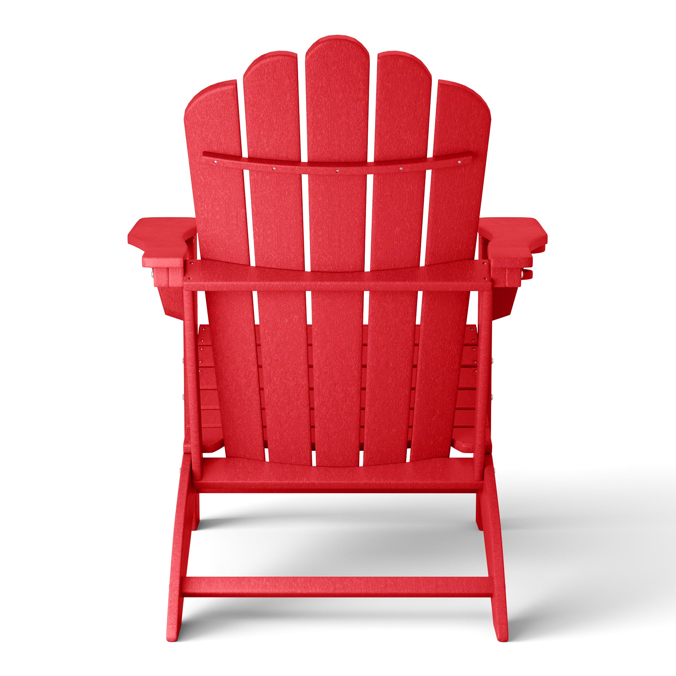 Lakeview 12-Piece HDPE Outdoor Patio Furniture Adirondack Chair Conversation Table Set