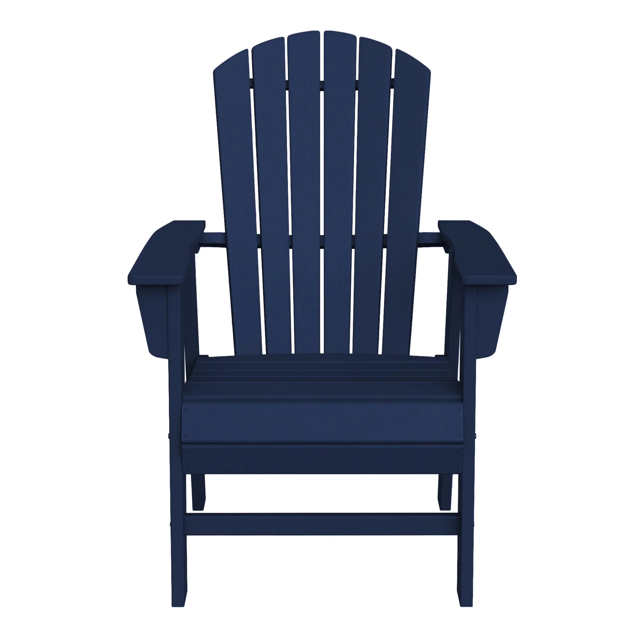 Portside Outdoor Patio Shell-back Adirondack Dining Chair Weather Resistant