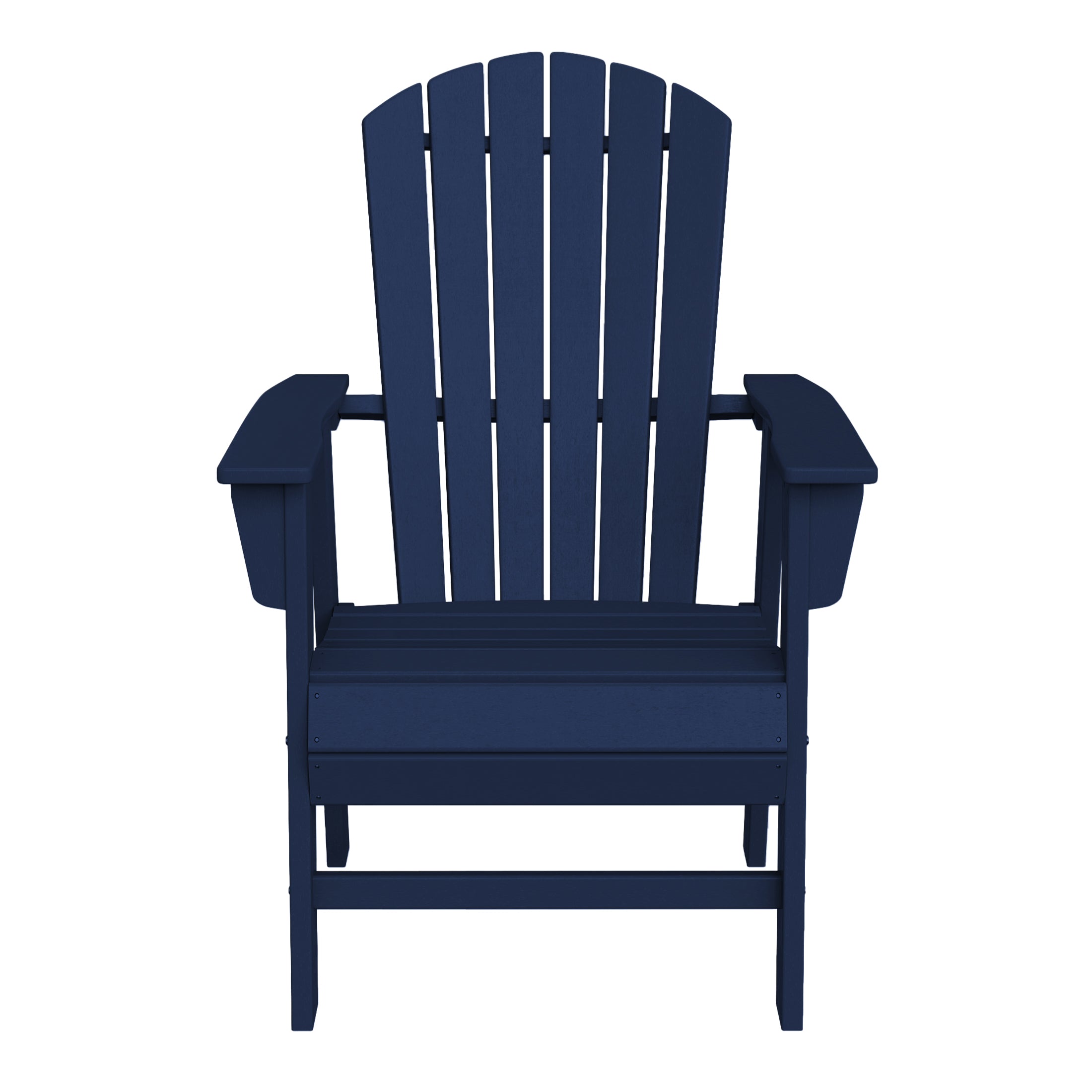 Portside Outdoor Modern HDPE Adirondack Patio Dining Chairs (Set of 2)