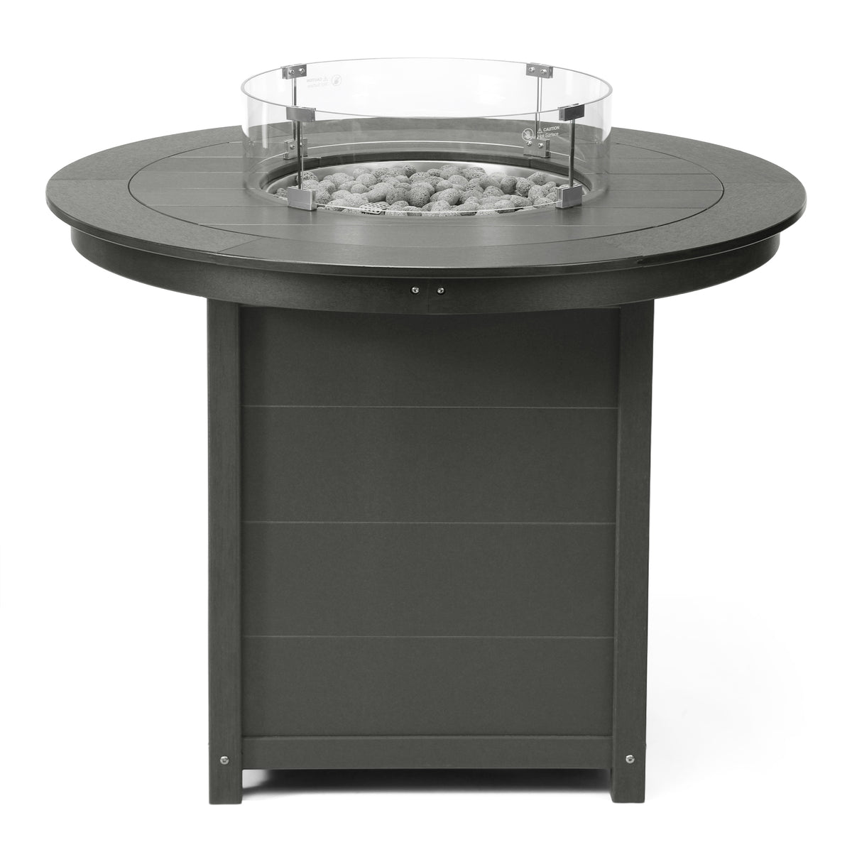 Sol 47" Modern Outdoor Patio Propane Round Counter Height Fire Pit Table