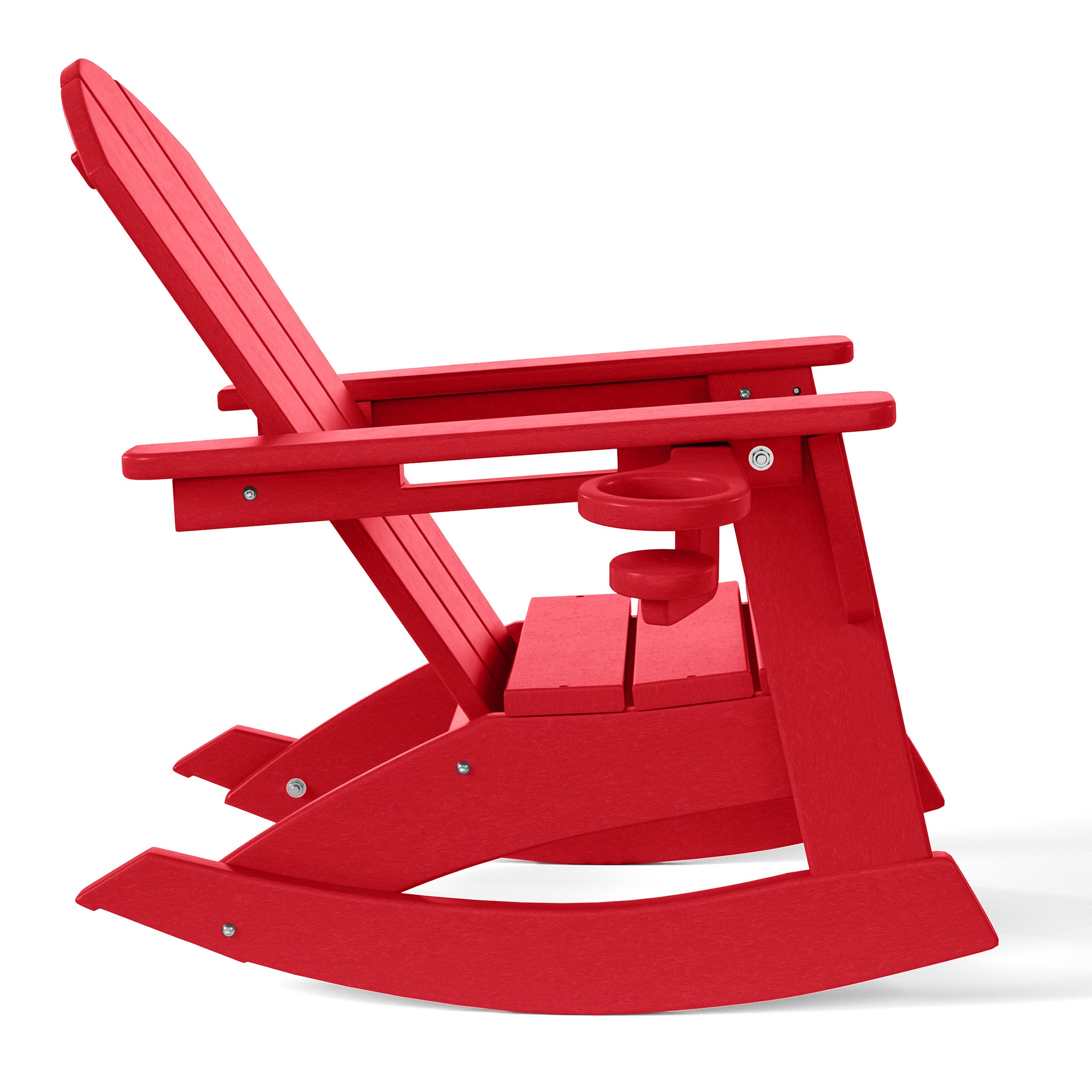 Paradise 3-Piece Kids Rocking Chair With Cup Holder and Square Side Table Set