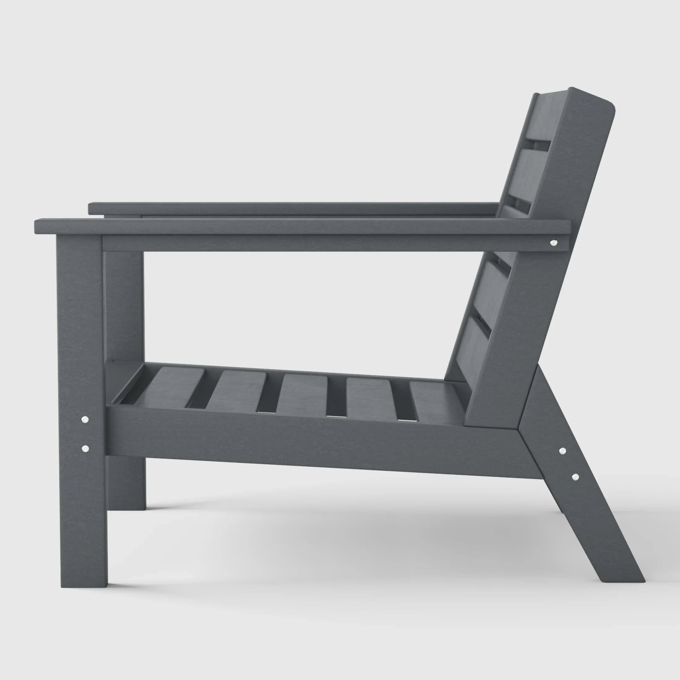 Portsmouth Outdoor Patio HDPE Deep Seating Armchair