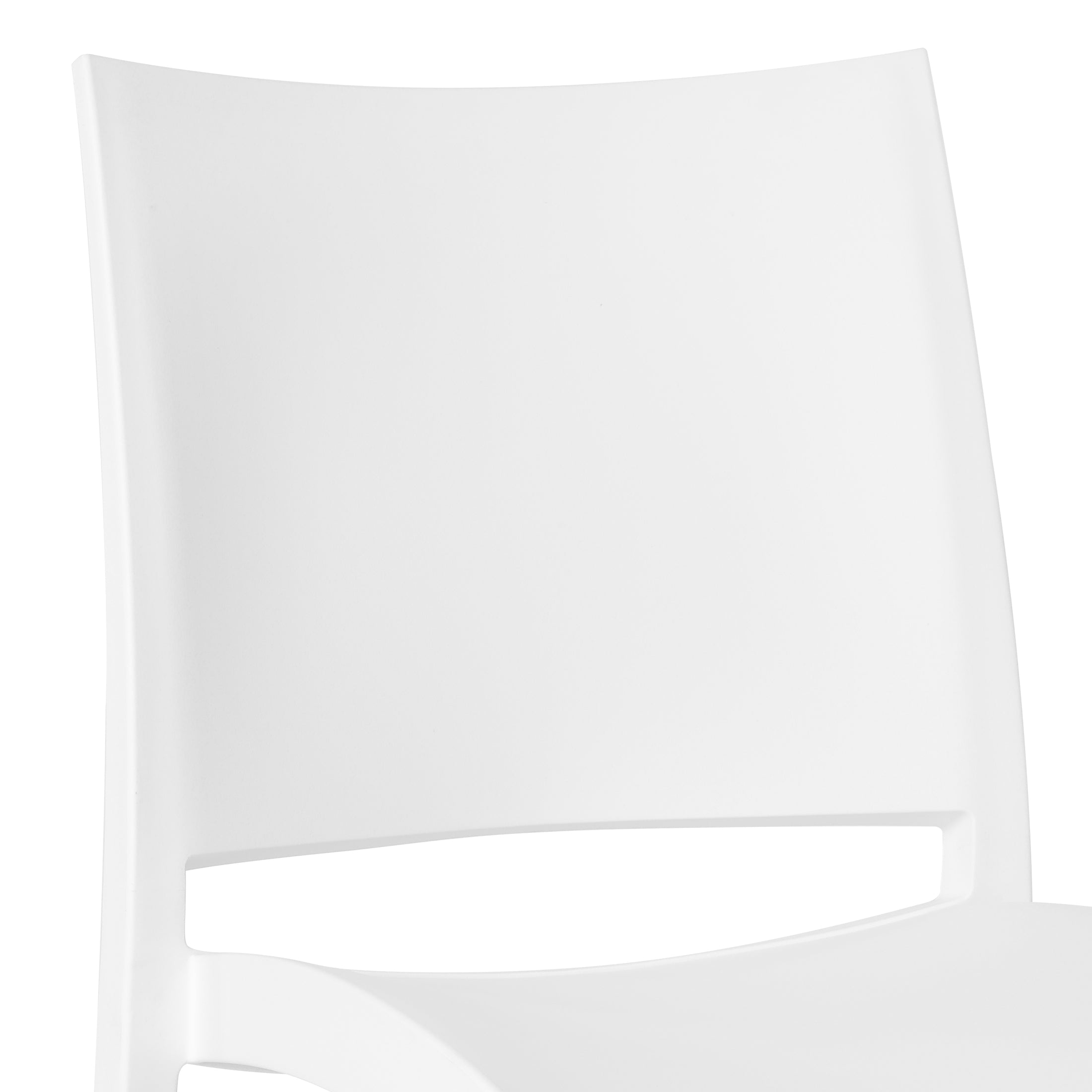 Sunshine Modern Polypropylene Stackable Plastic Patio Dining Chair (Set of 2)