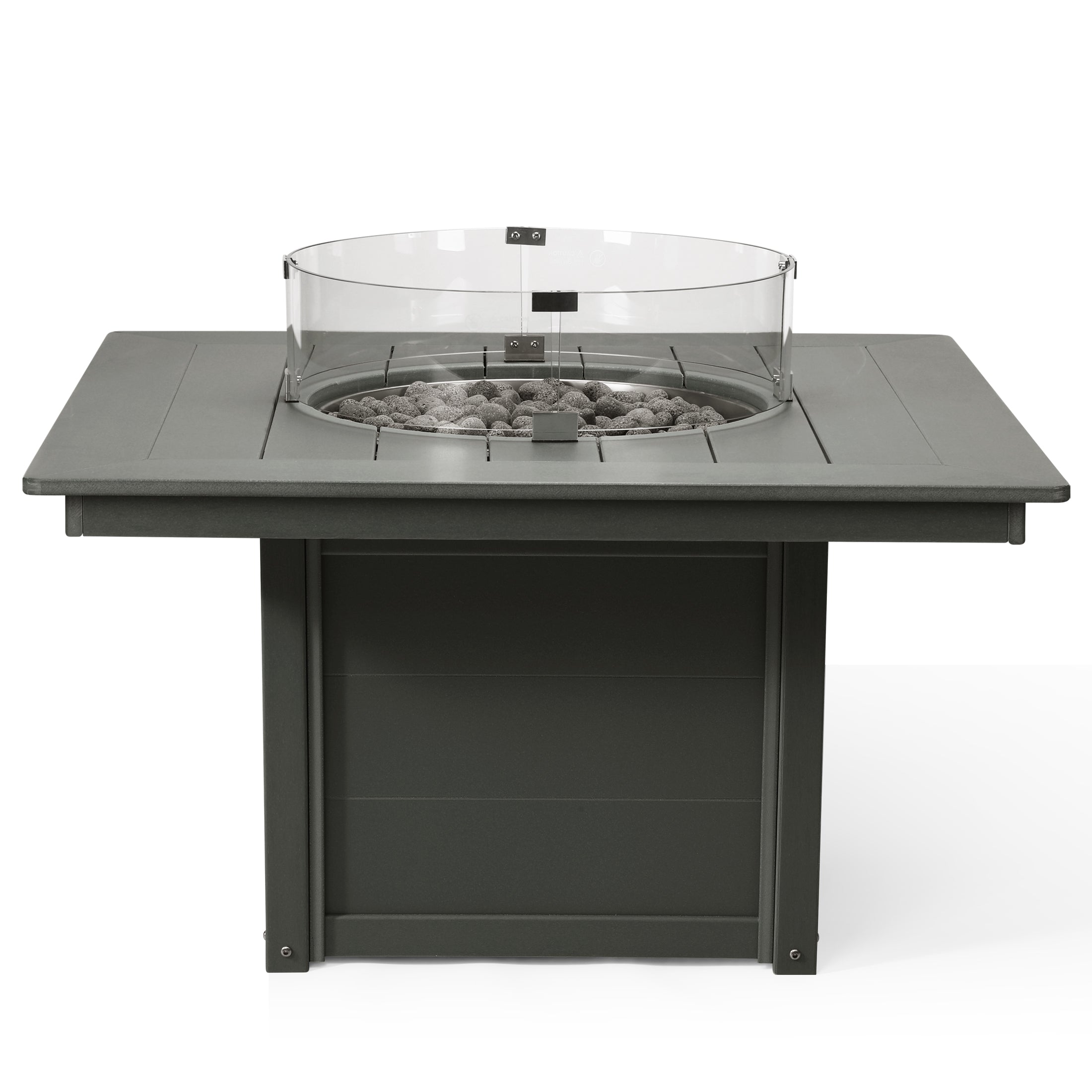 Sol 42" Modern Outdoor Patio Propane Square Fire Pit Table