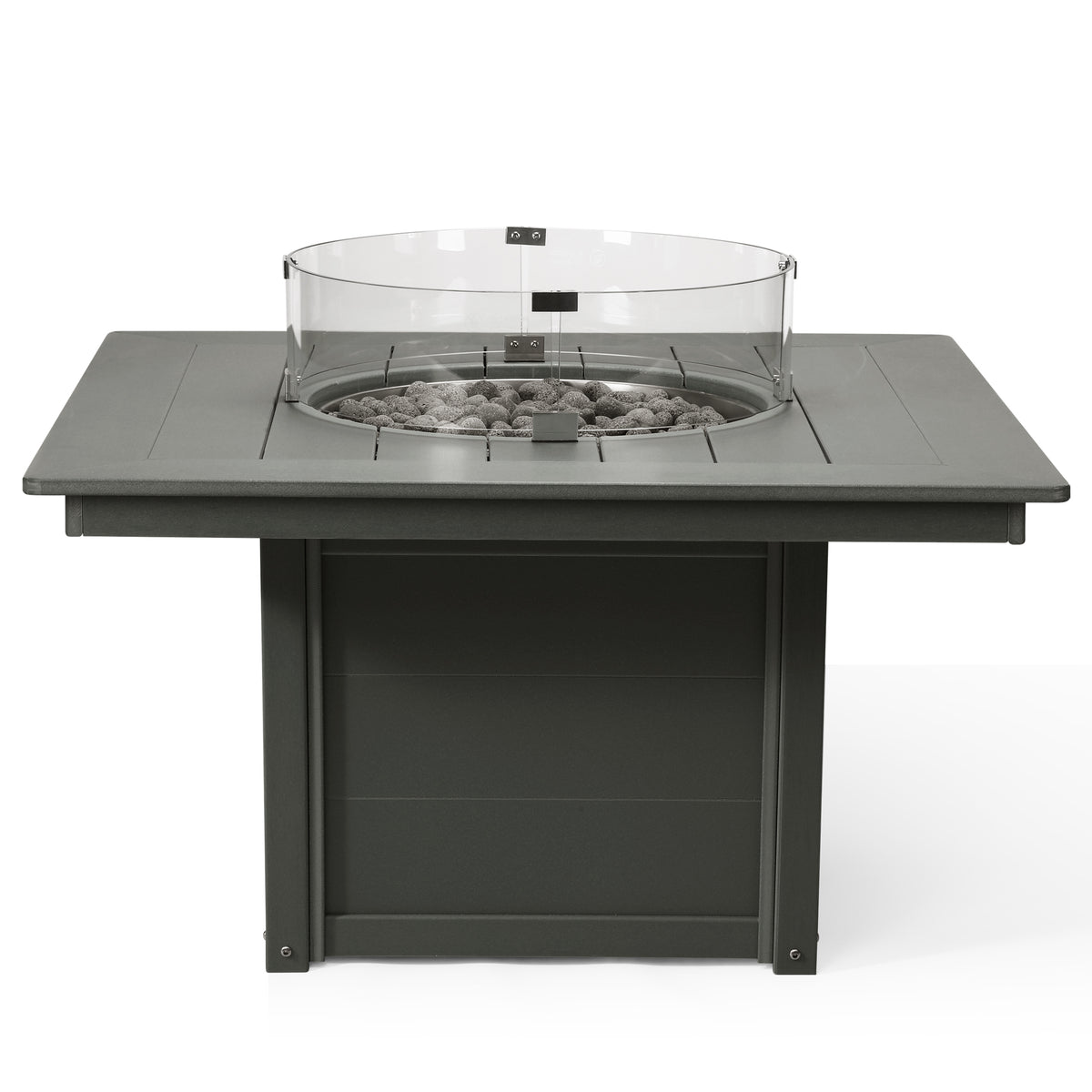 Sol 42" Modern Outdoor Patio Propane Square Fire Pit Table