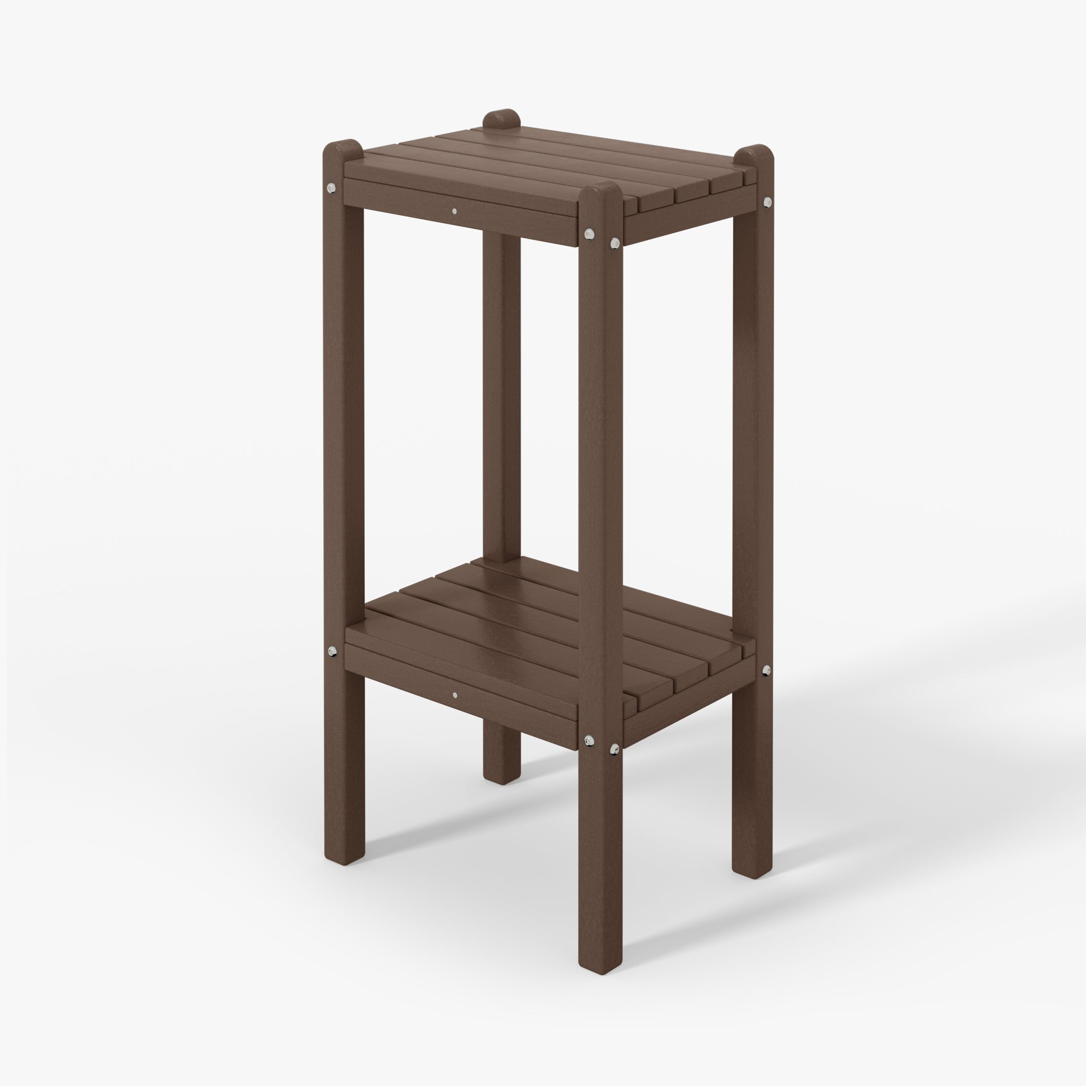 Paradise 36" Outdoor Adirondack HDPE 2-Tier Patio Side Table