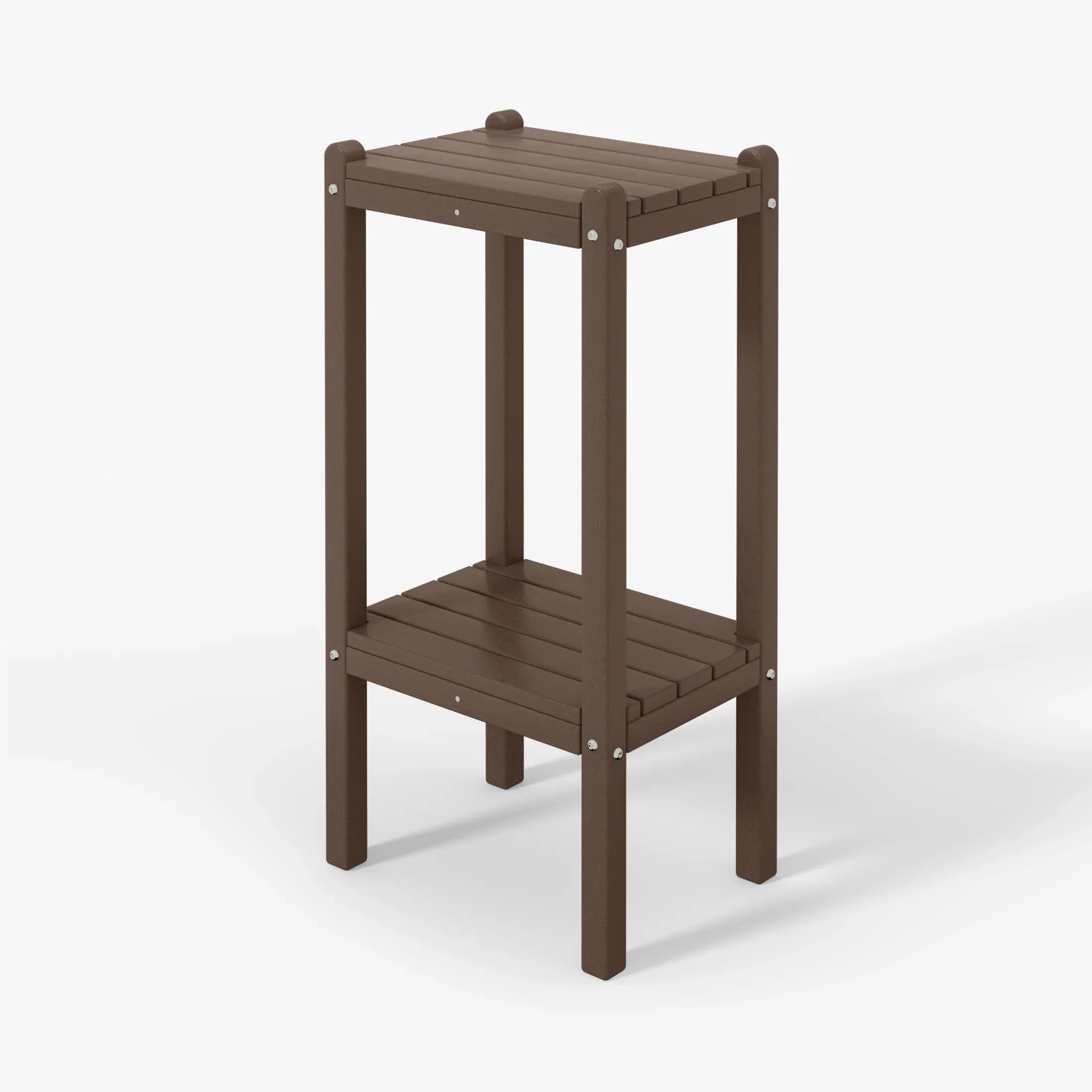 Paradise 36" Outdoor Adirondack HDPE 2-Tier Patio Side Table