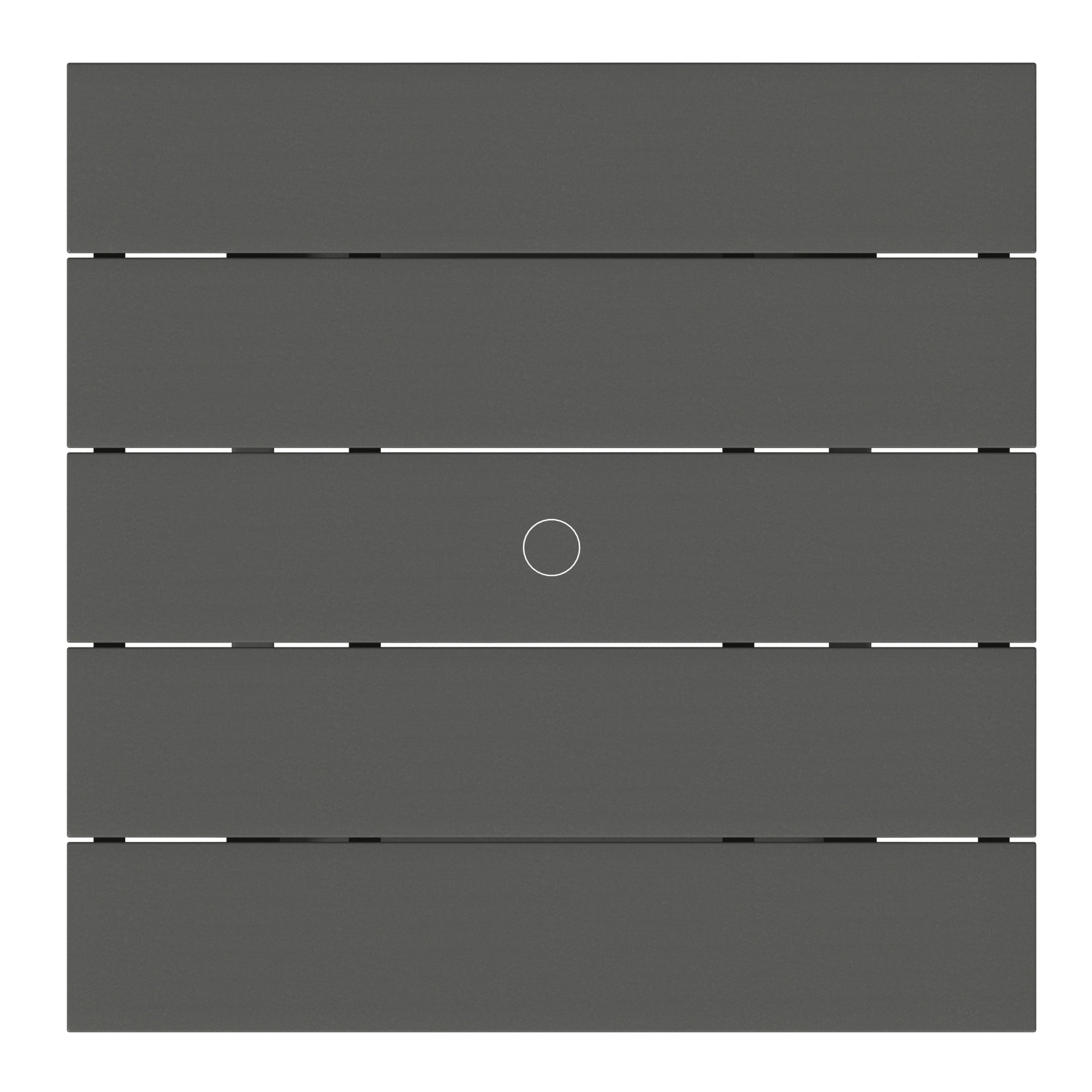 Palms Outdoor HDPE 36" Square Patio Dining Table with Umbrella Hole