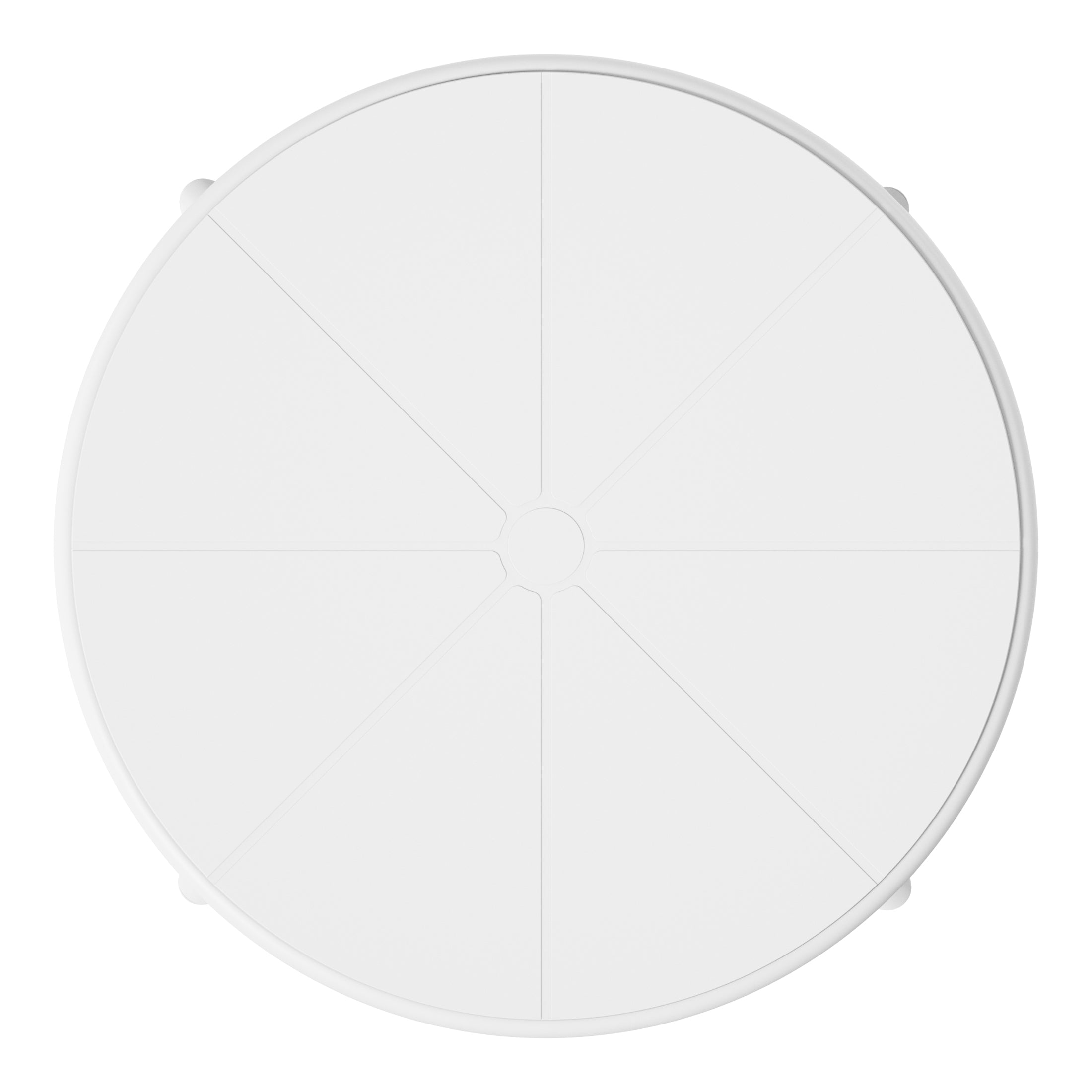 Sunshine 23.5" Outdoor Polypropylene Resin Round Patio Bistro Dining Table for 2