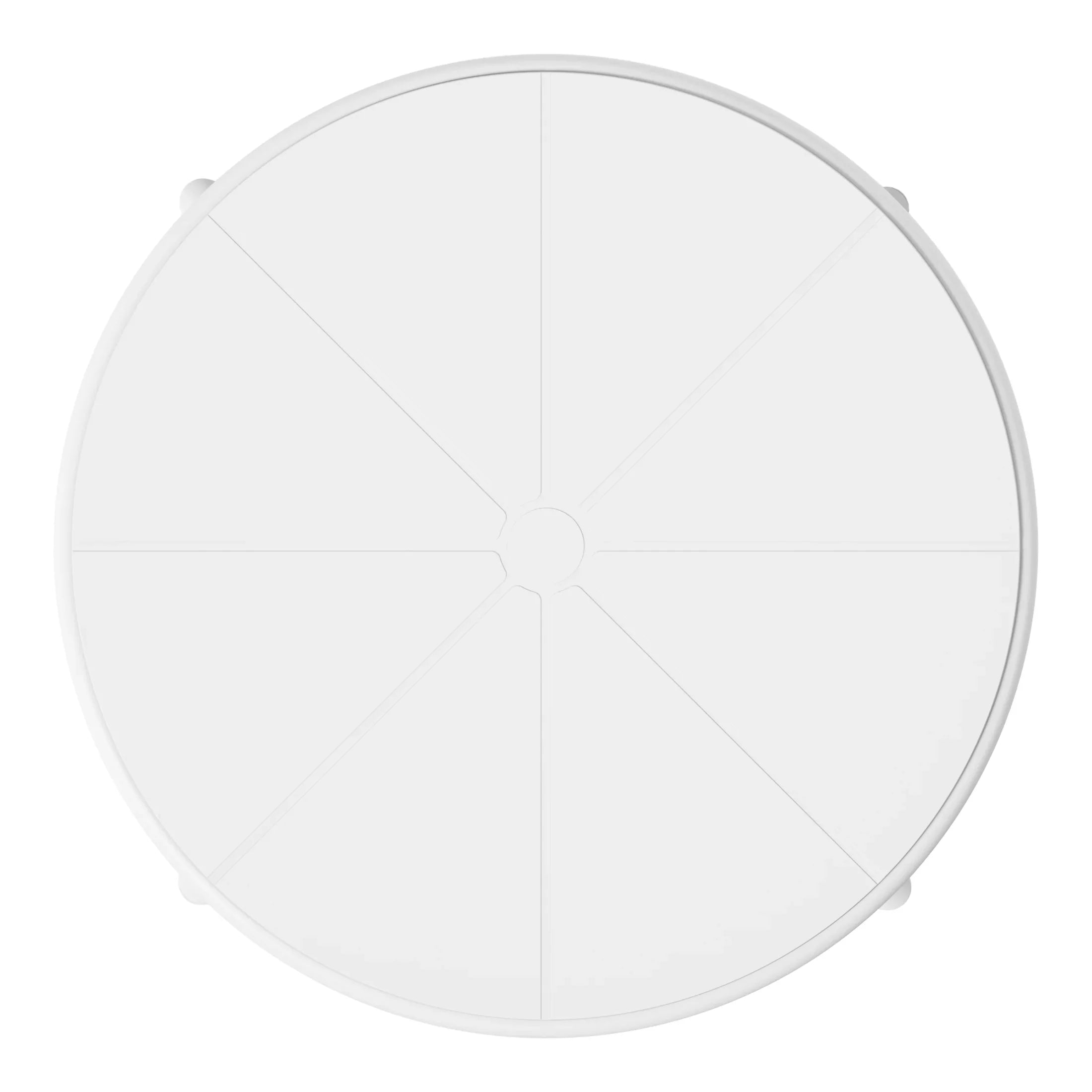Sunshine 23.5" Outdoor Polypropylene Resin Round Patio Bistro Dining Table for 2