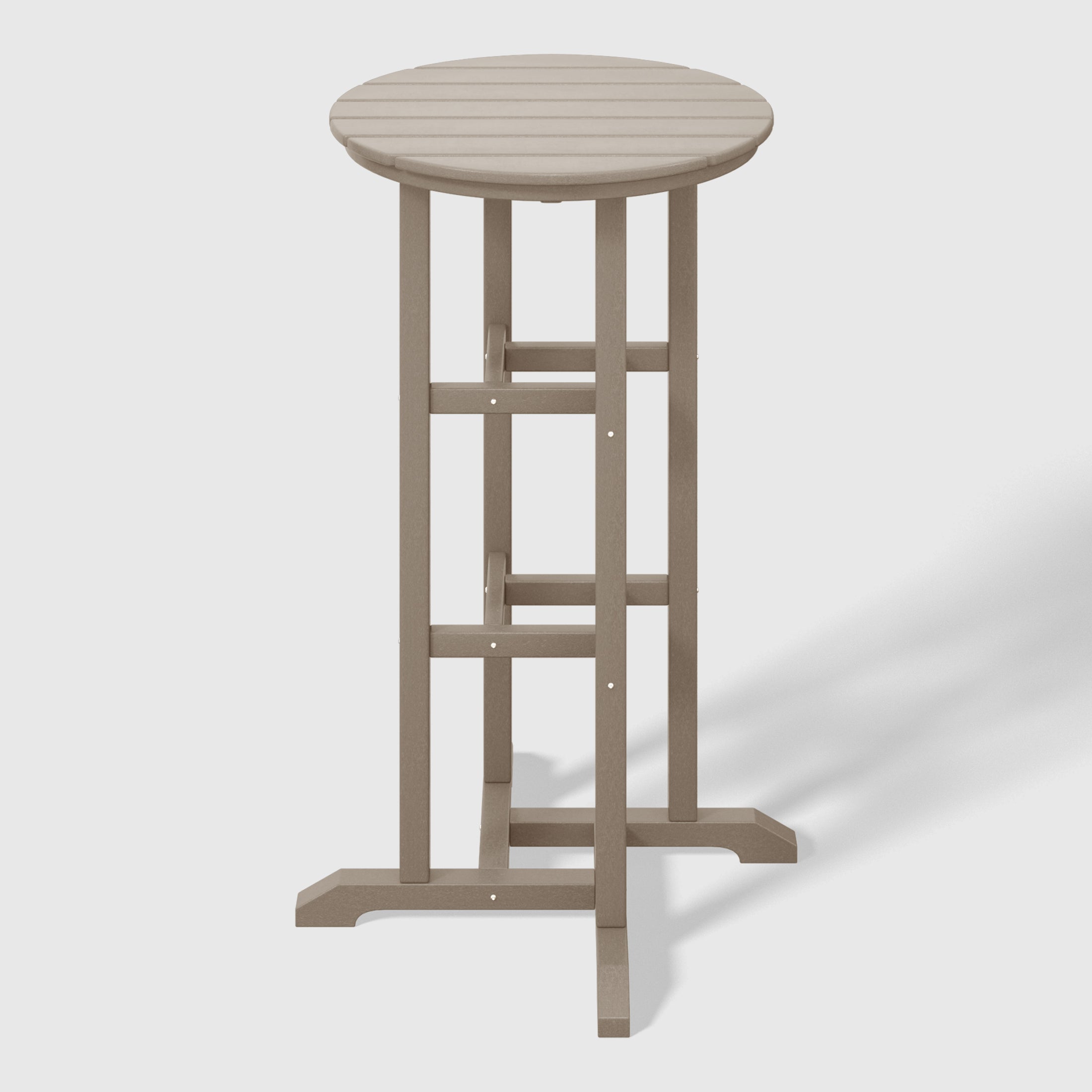 Paradise Outdoor Patio Bar Height Table and Bar Stool 3-Piece Dining Set