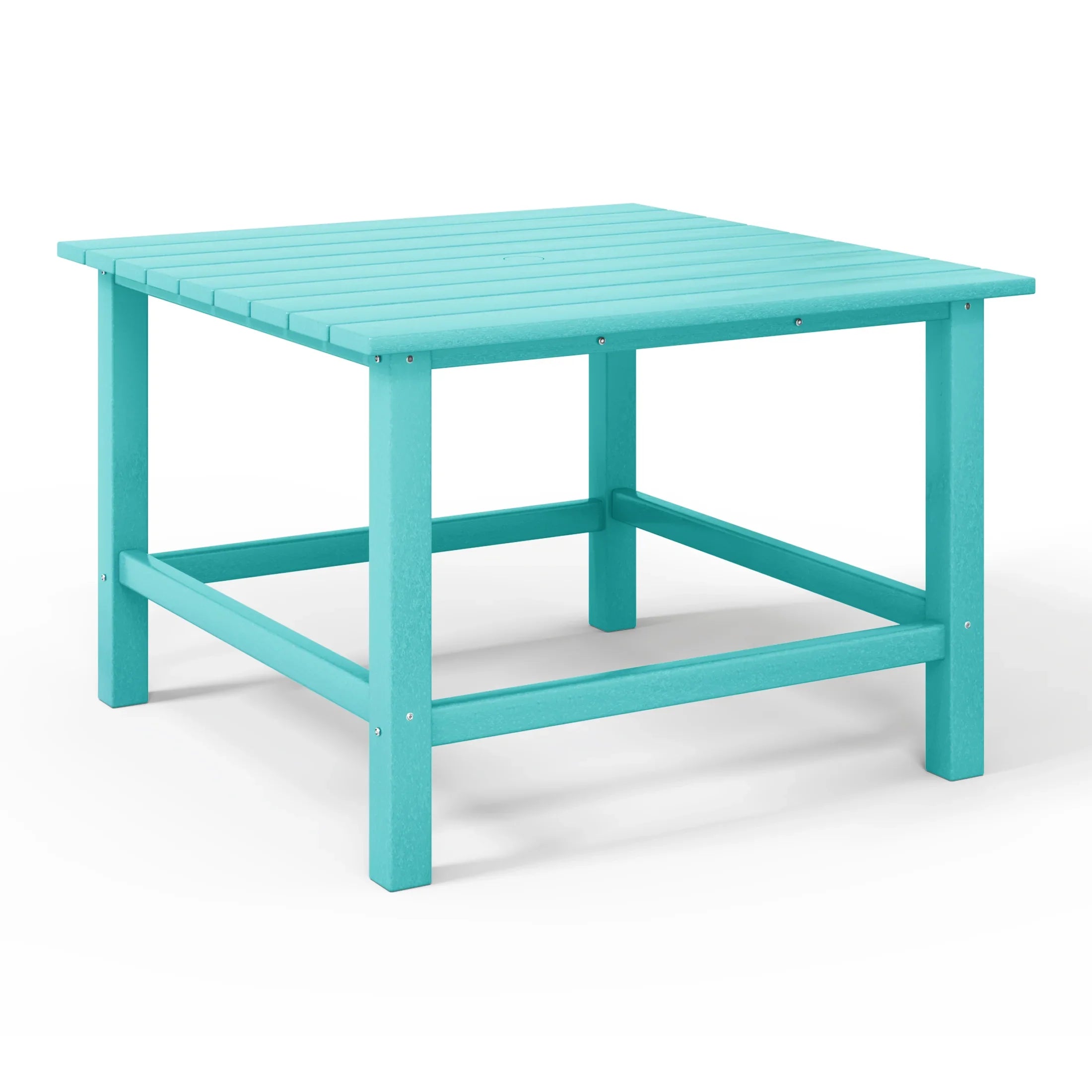 Paradise Kids 5-Piece HDPE Outdoor Square Patio Dining Table and Chairs Set