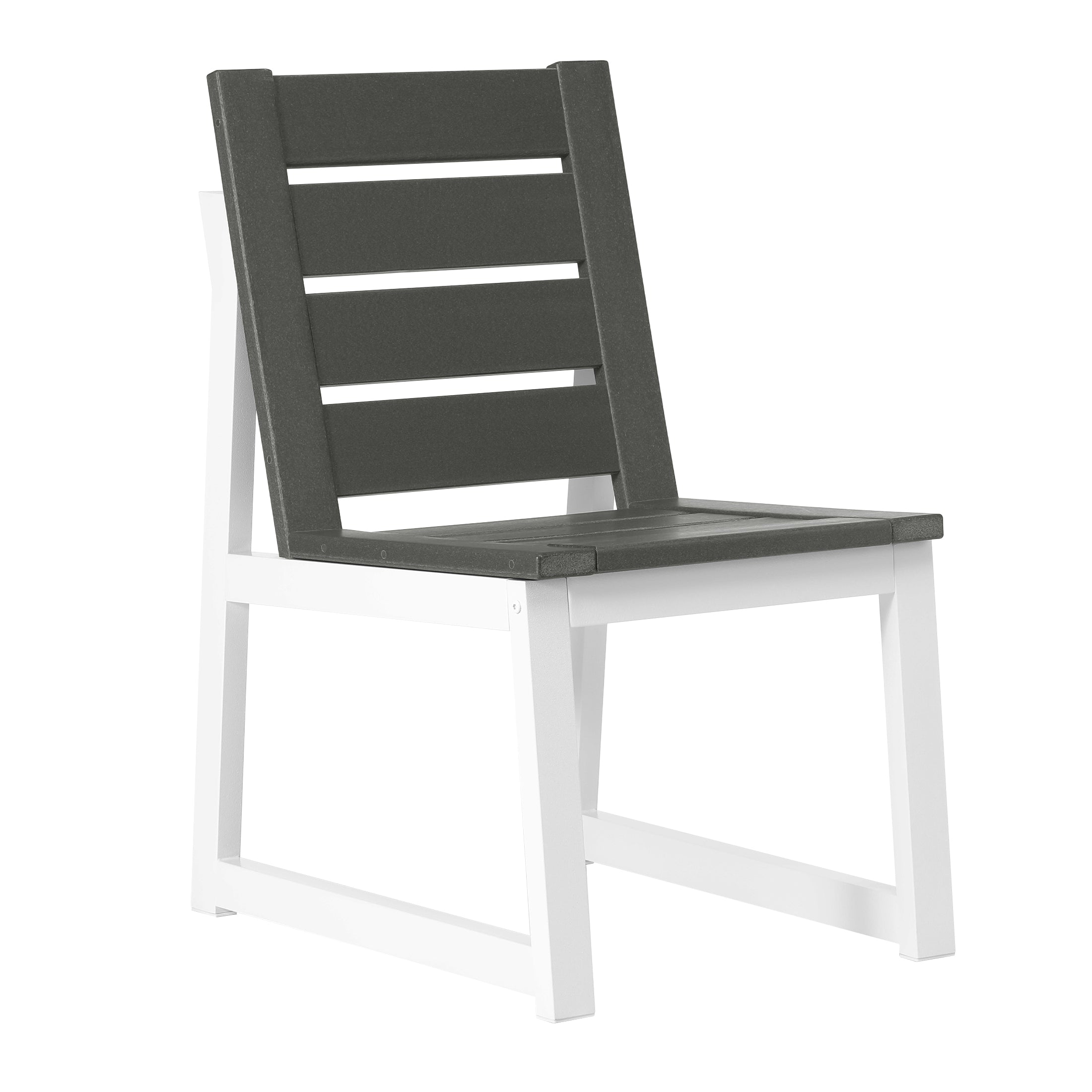 Stinson 7-Piece HDPE Outdoor Furniture Patio Dining Table With Umbrella Hole and Chairs Set For 6