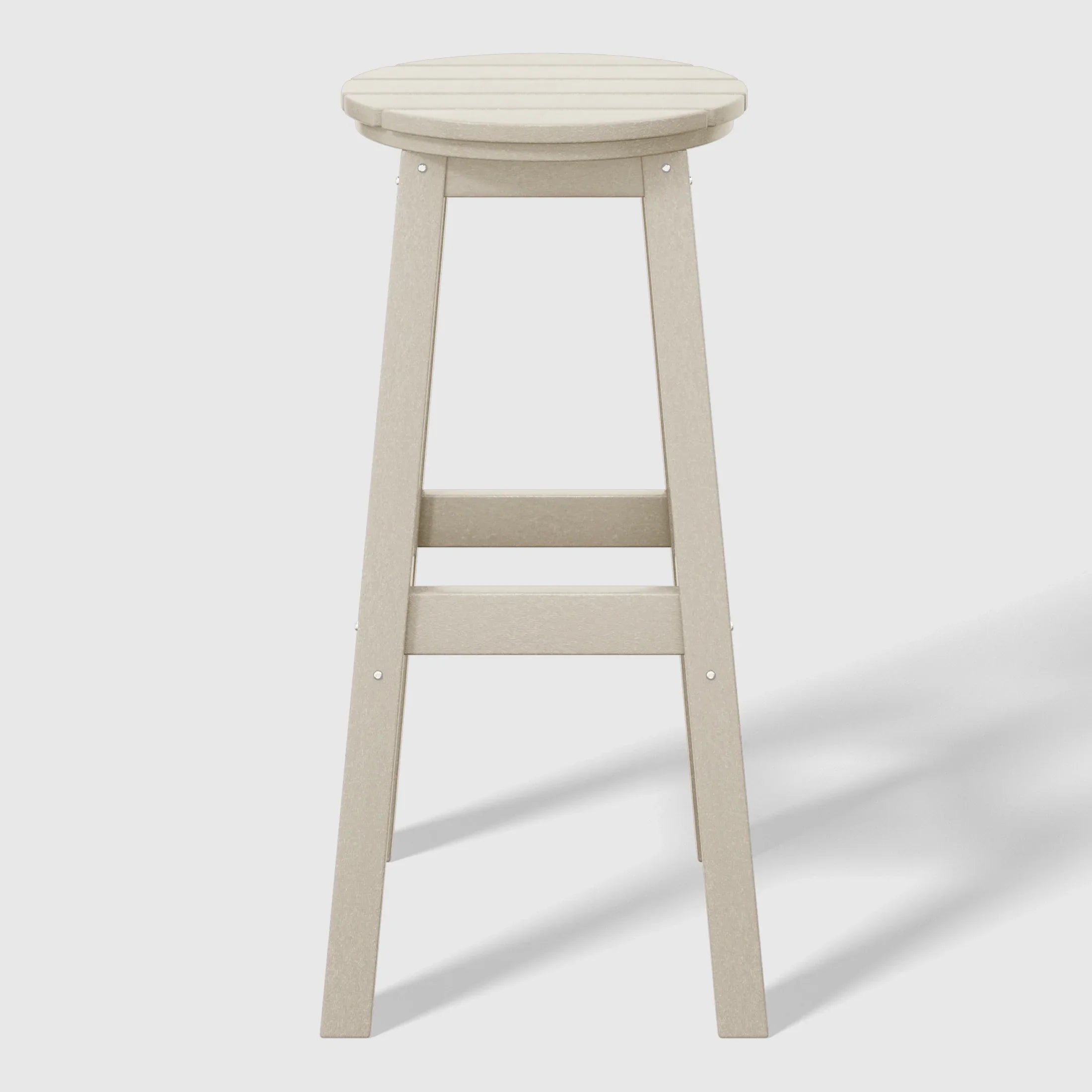 Paradise 29" HDPE Outdoor Patio Round Bar Stool Set of 2