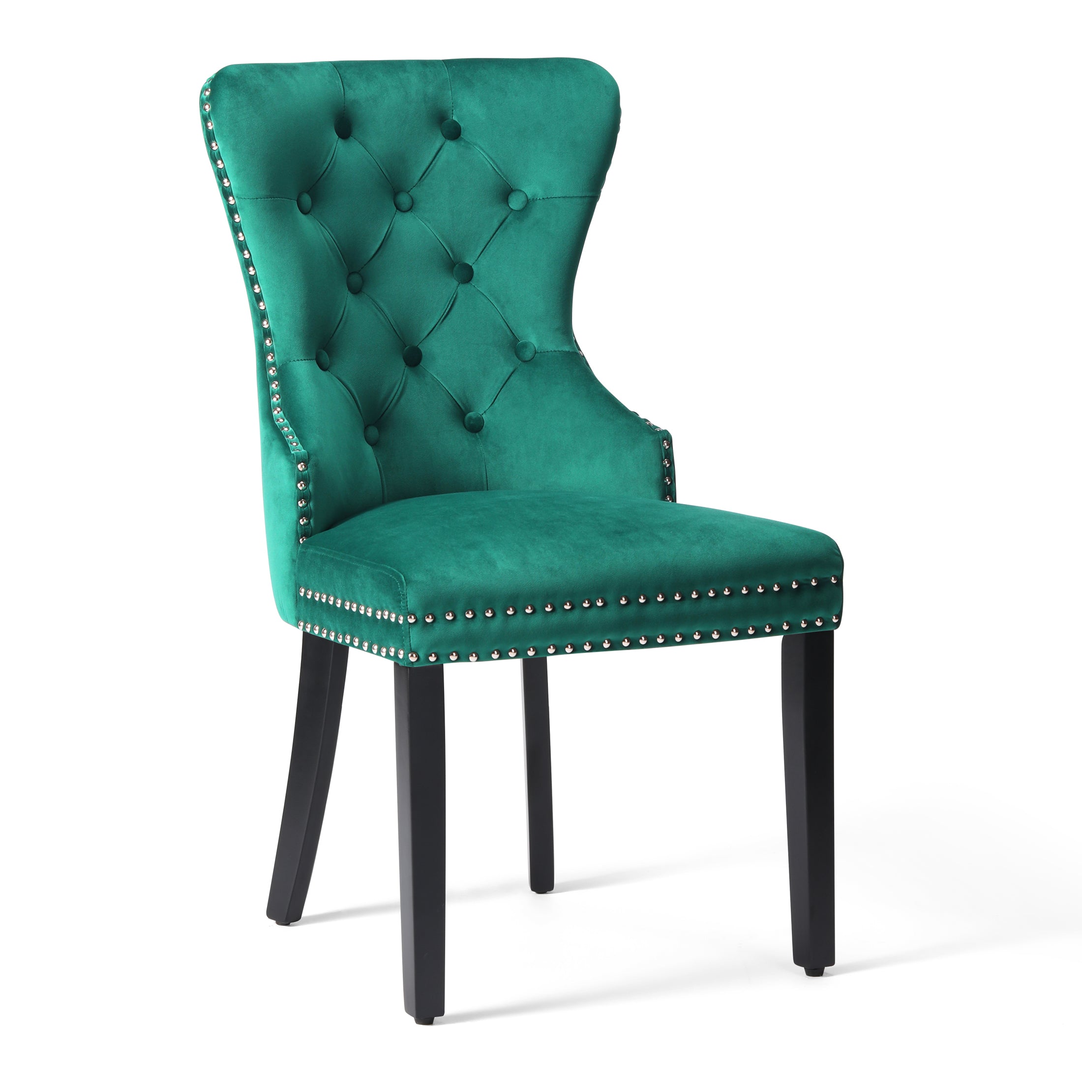 Hank Velvet Upholstered Tufted Dining Chairs (Set of 6)