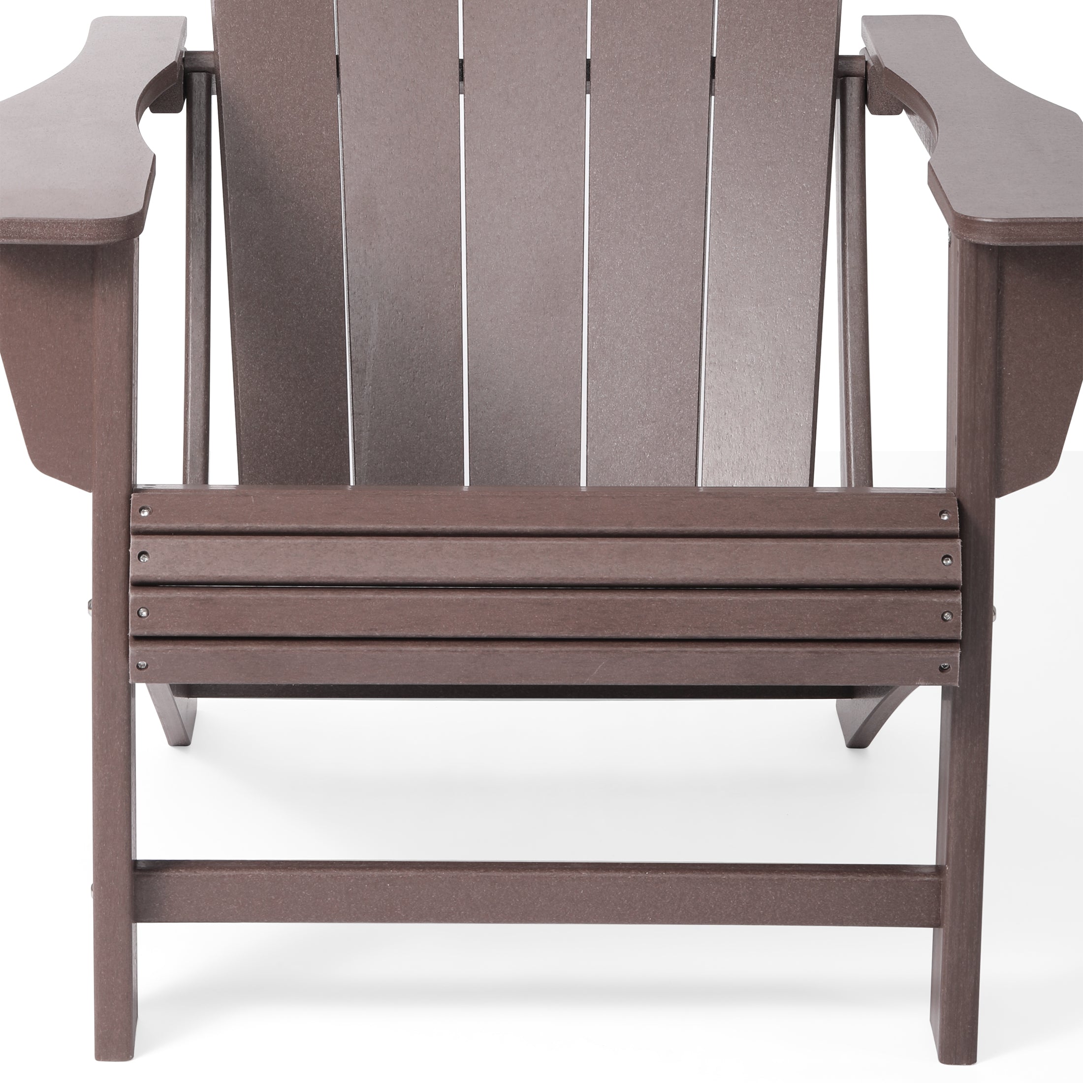 Lakeview Outdoor Patio HDPE Adirondack Chair With Cup Holder