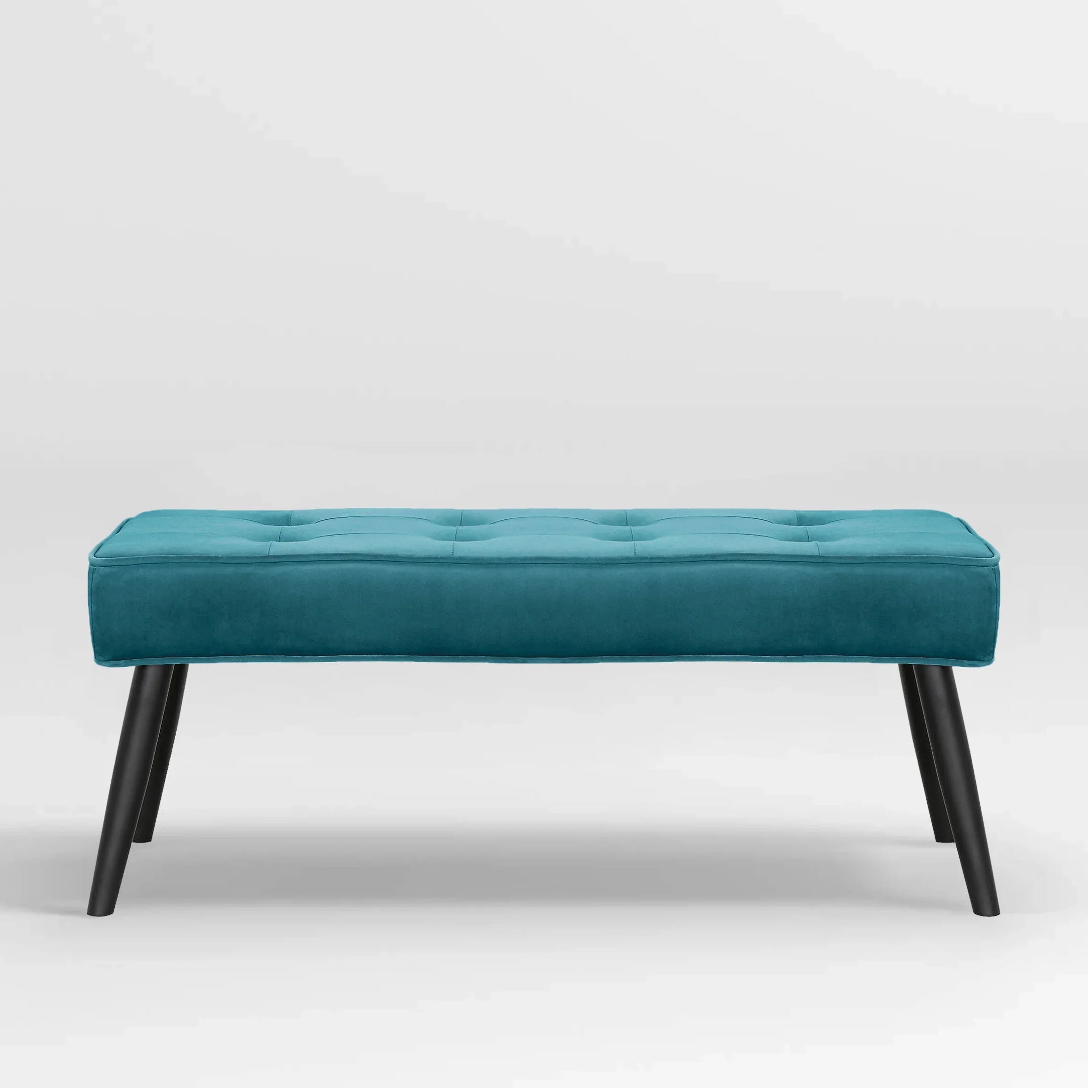 Hank Button Tufted Velvet Upholstered Accent Bench