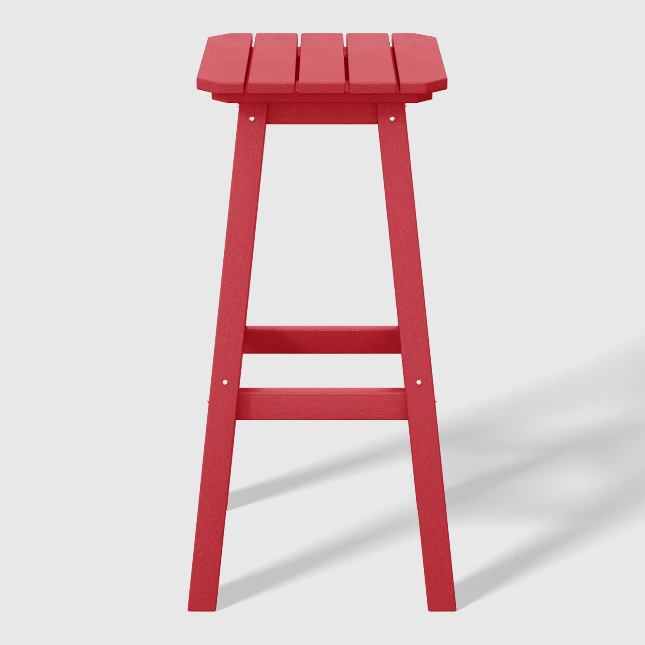 Paradise 29" HDPE Outdoor Patio Square Bar Stools (Set of 2)