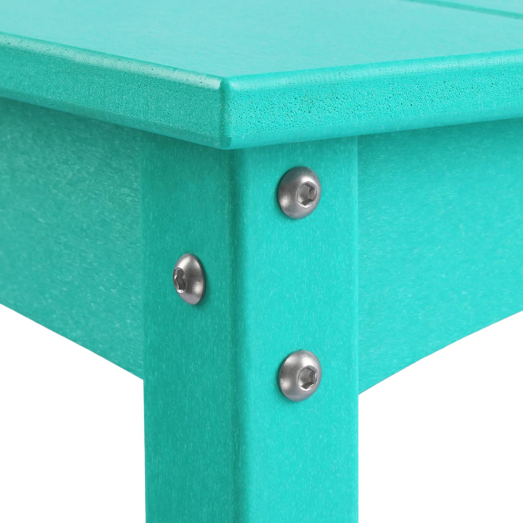 Paradise 55" Outdoor Patio HDPE Adirondack 2-Tier Shelf Console Table